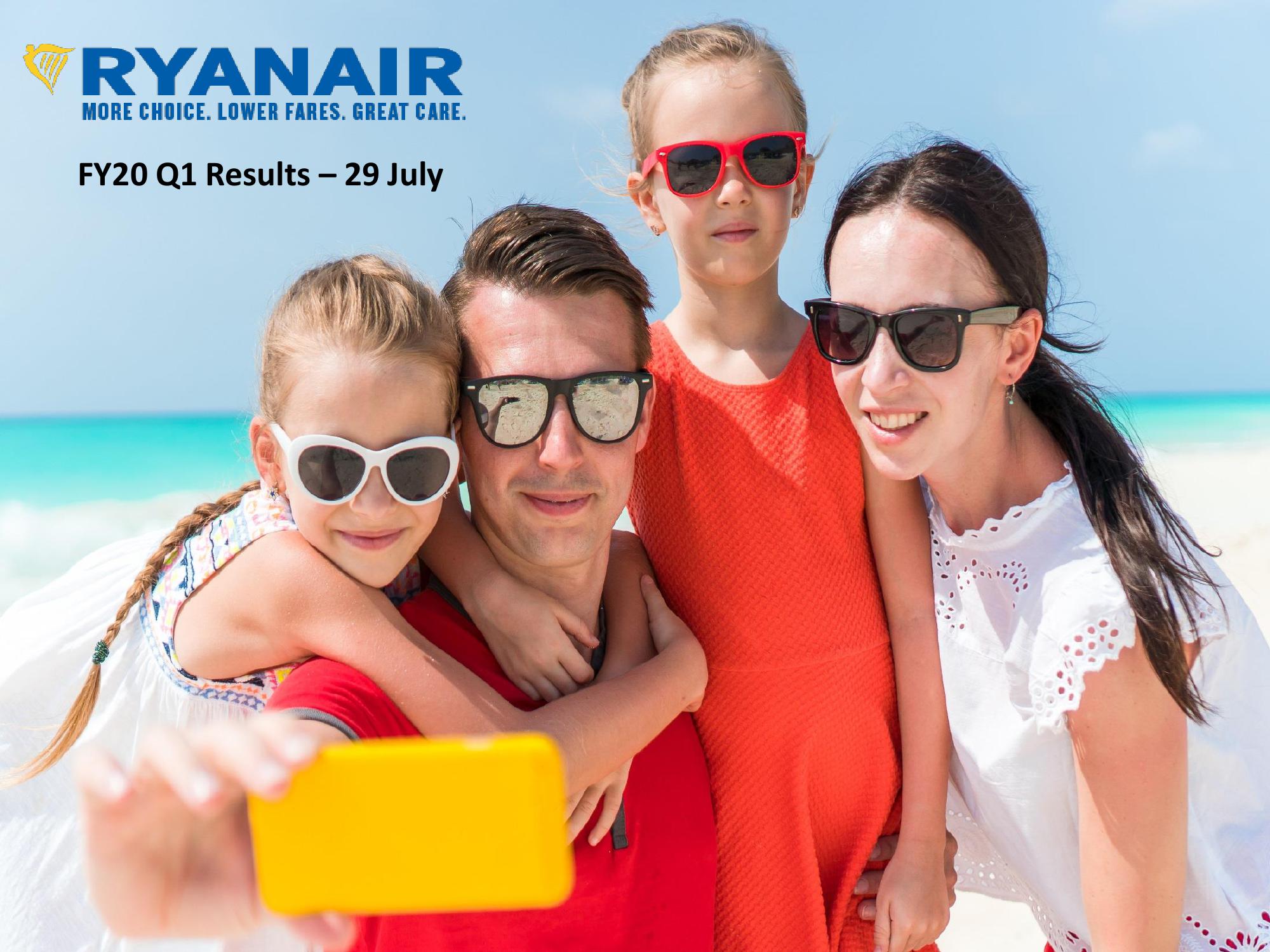 Ryanair FY20 Q1 Results – 29 July image