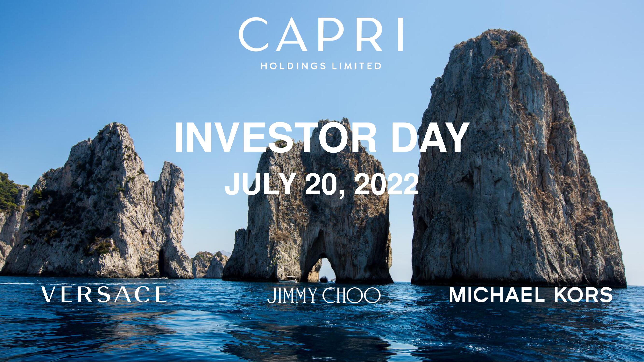 Capri Holdings Investor Day Presentation Deck image