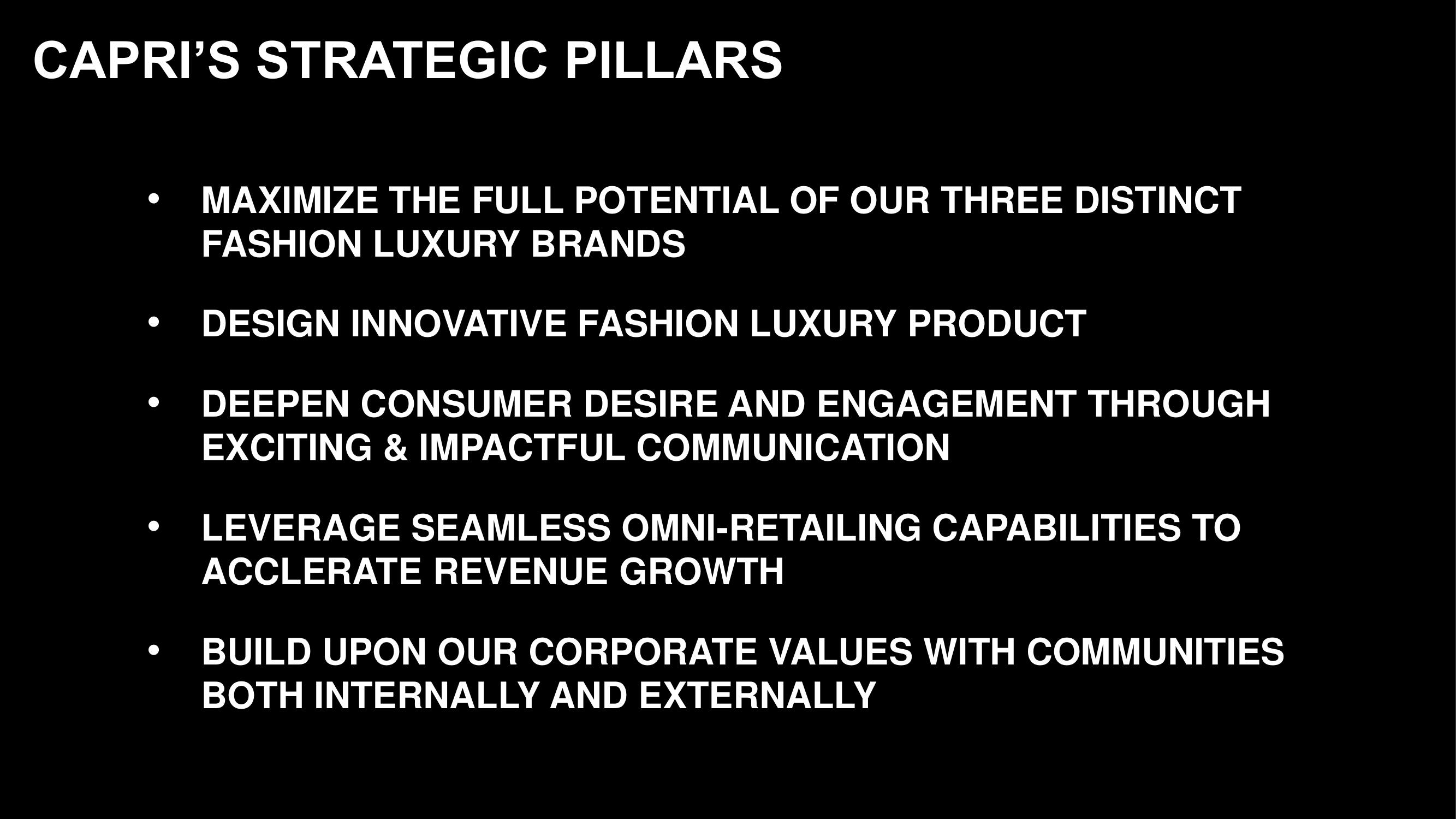 Capri Holdings Investor Day Presentation Deck slide image #7