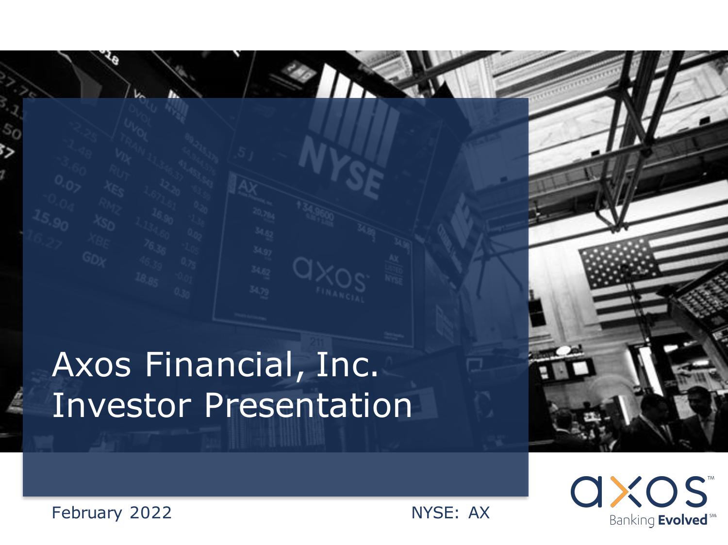 Axos Financial, Inc. Investor Presentation image