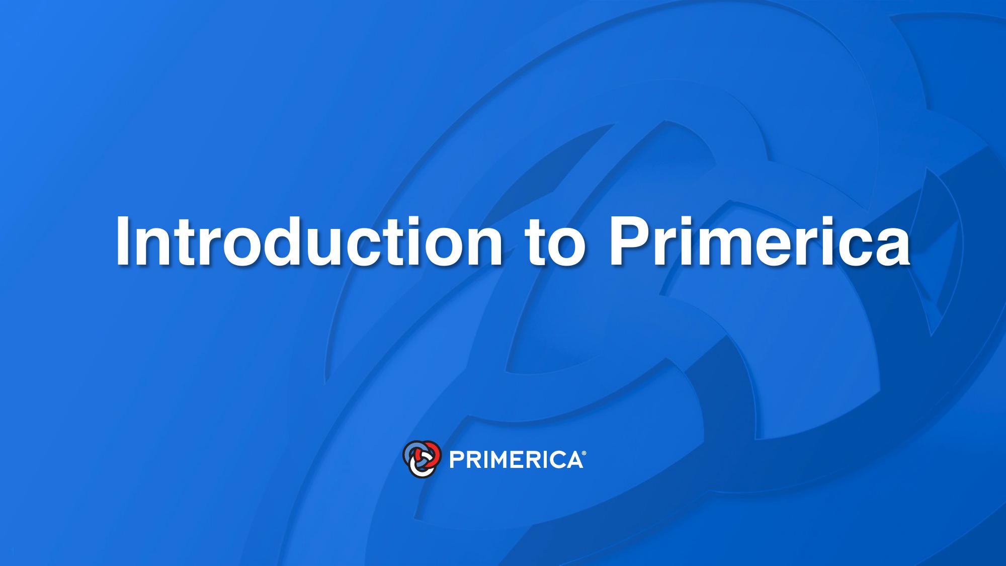 Introduction to Primerica image