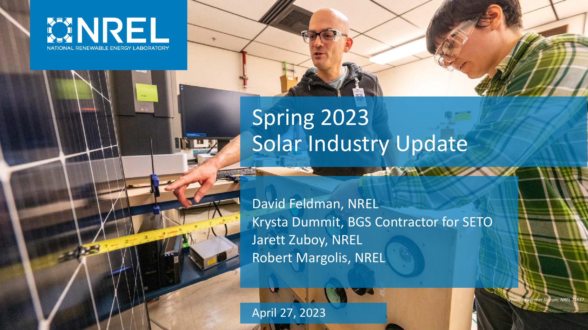 Spring 2023 Solar Industry Update image