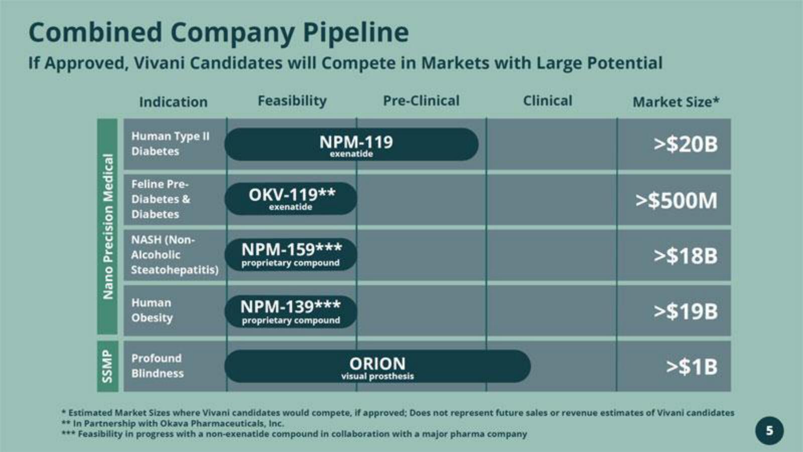 Vivani Medical Mergers and Acquisitions Presentation Deck slide image #5