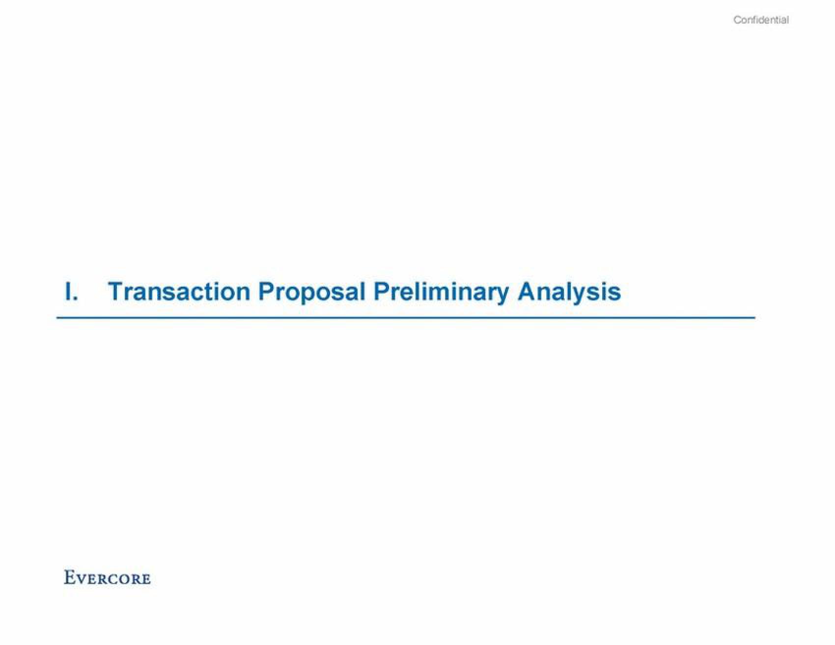 Evercore Investment Banking Pitch Book slide image #4