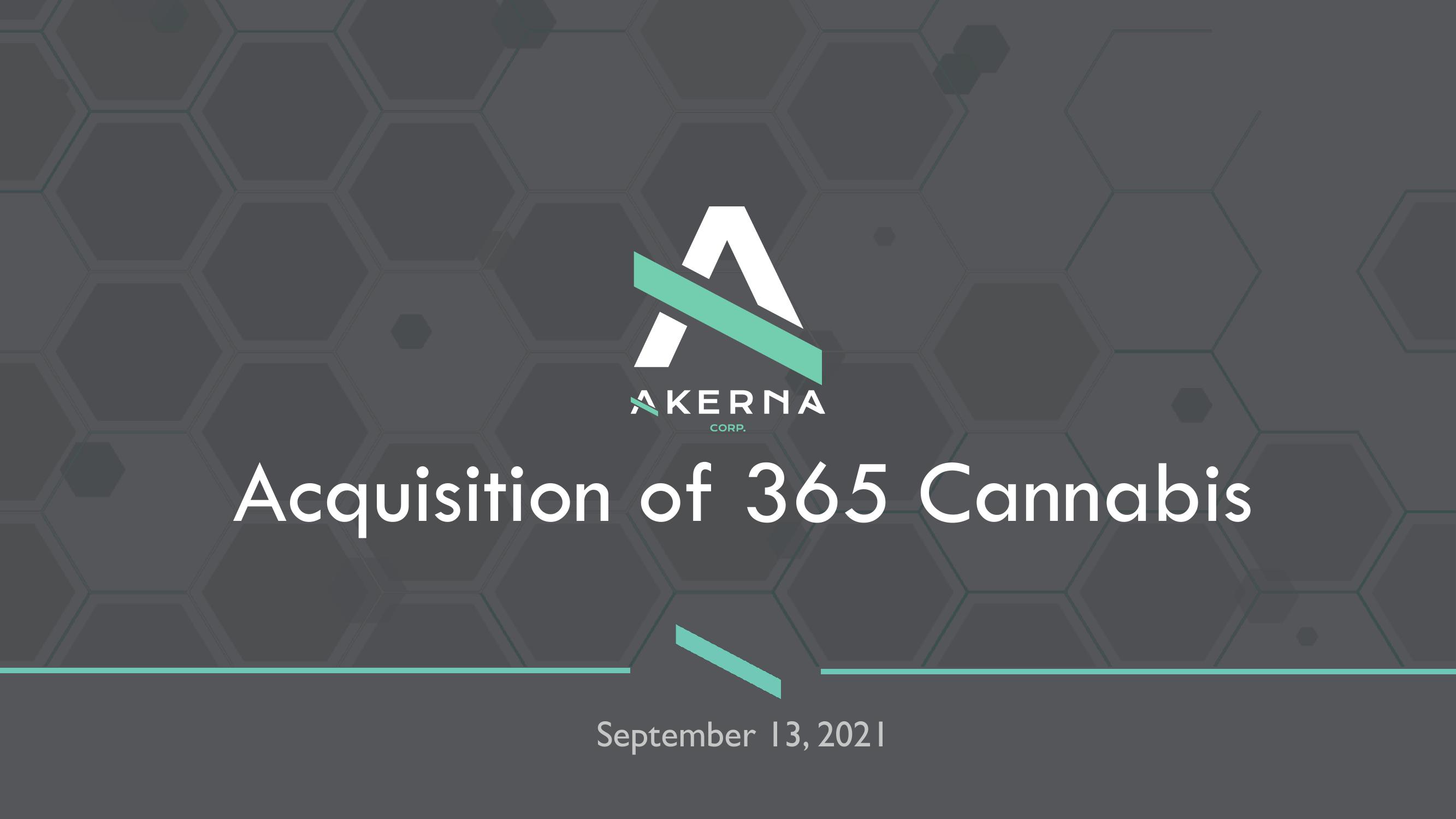 Akerna: Acquisition of 365 Cannabis image