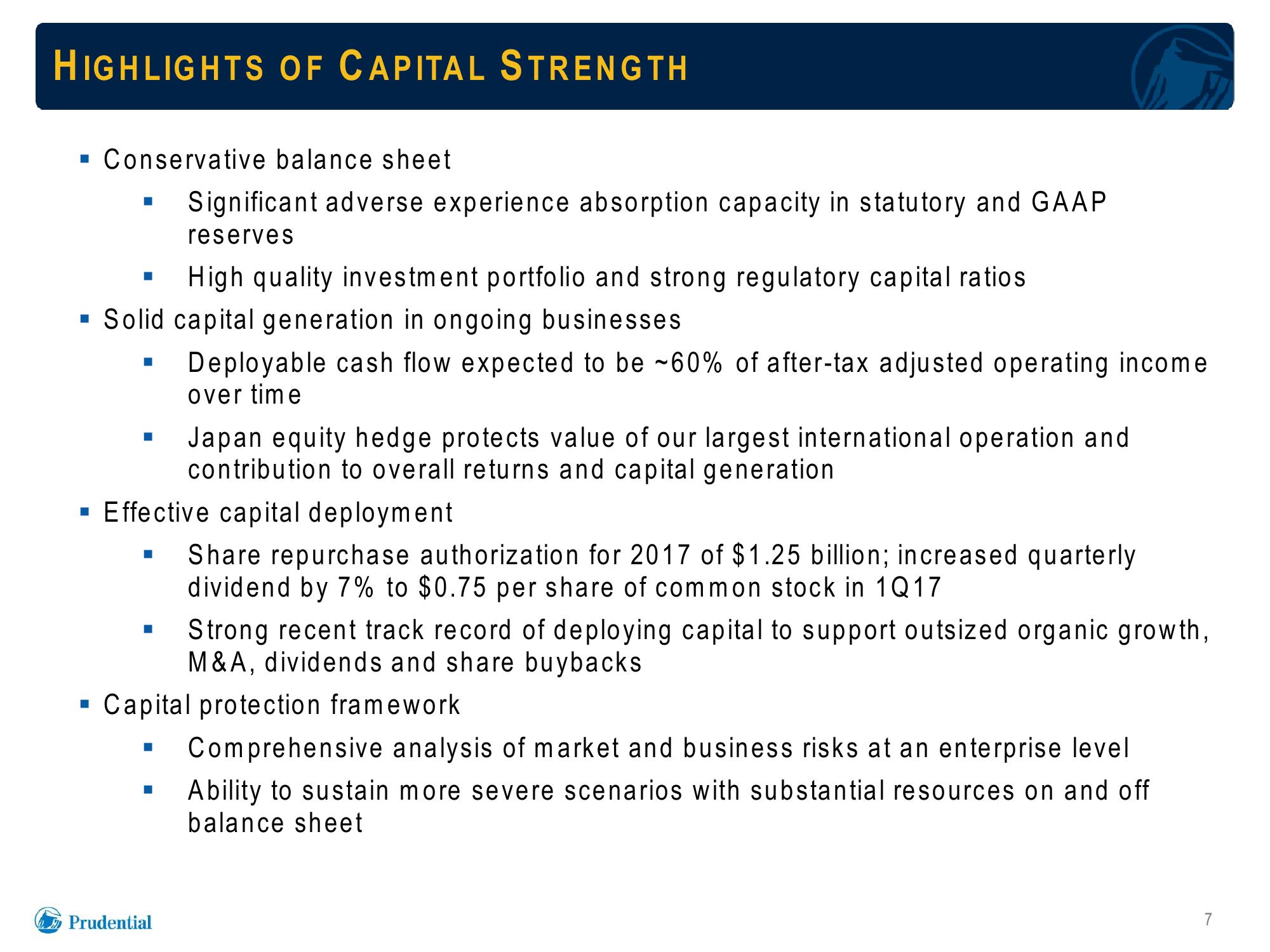 Prudential Financial, Inc. Debt Investors Update slide image #7