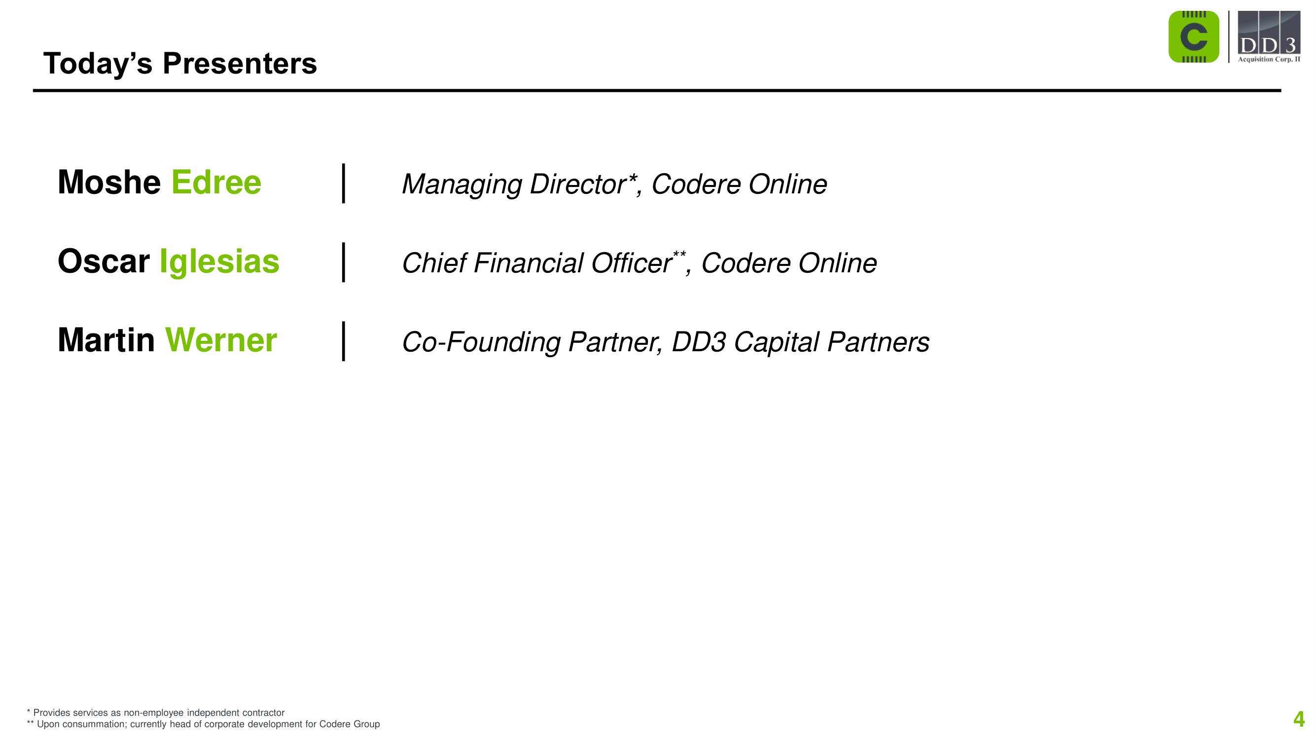 Codere SPAC Presentation Deck slide image #4