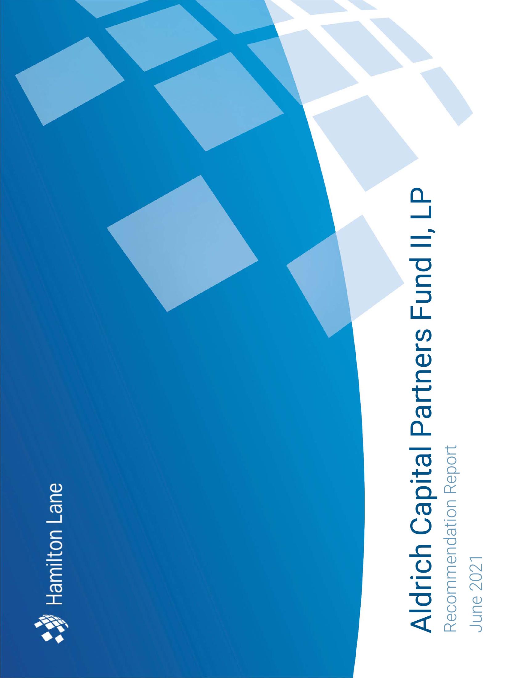 Aldrich Capital Partners Fund II, LP Recommendation Report image