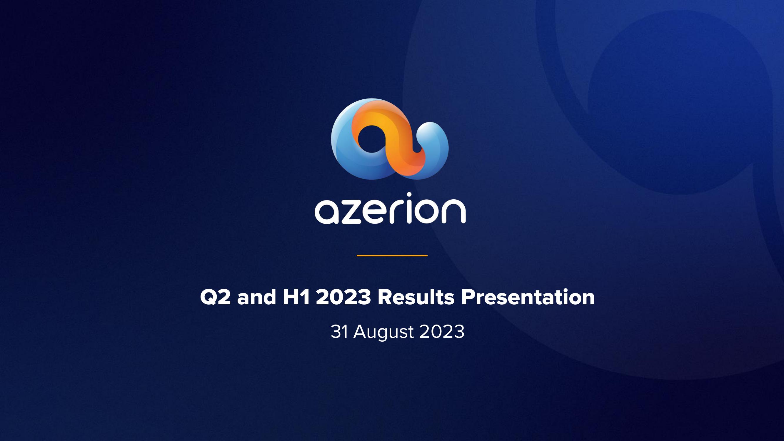 Azerion Results Presentation Deck image