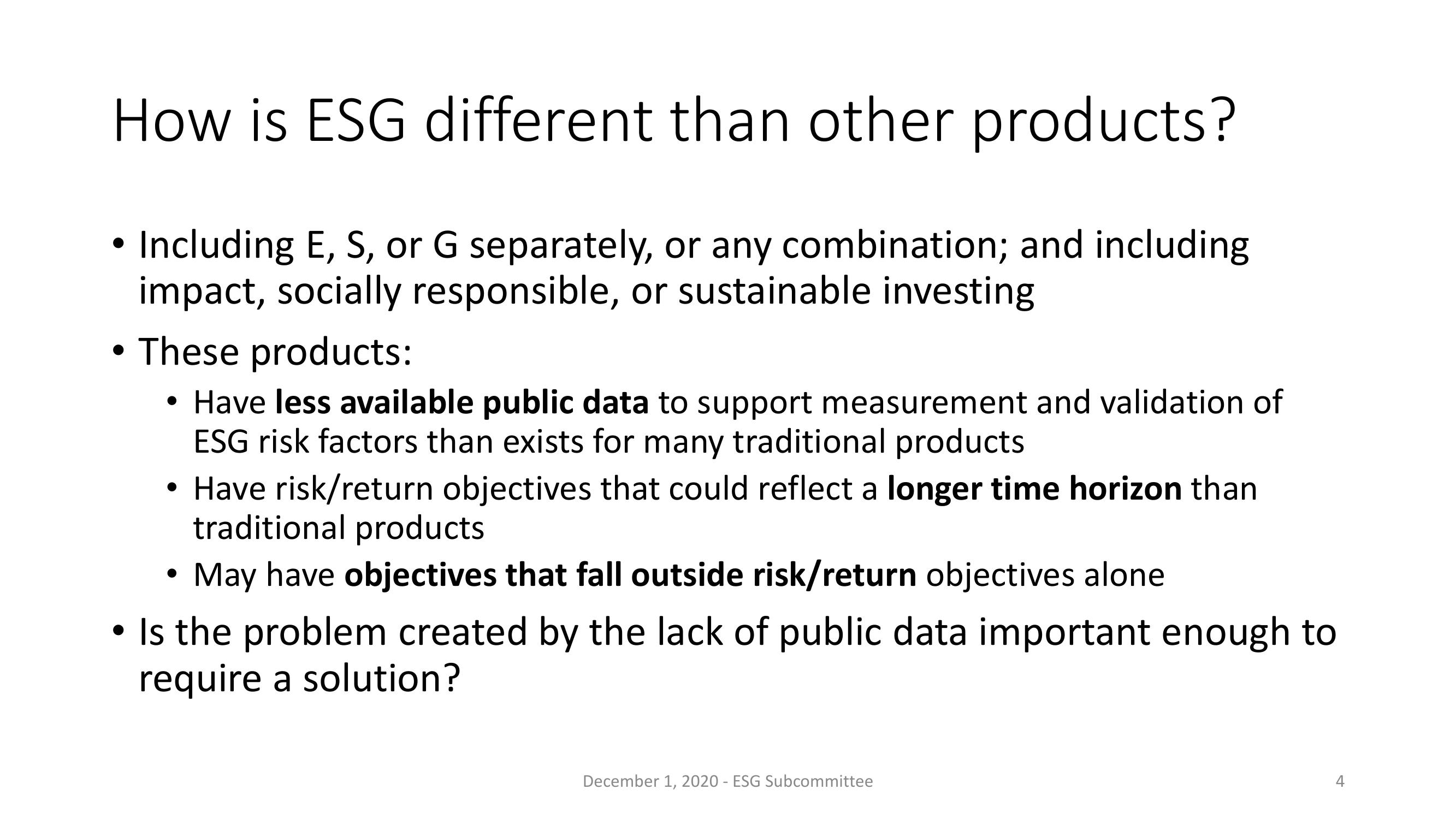 Potential Recommendations from the ESG Subcommittee slide image #4