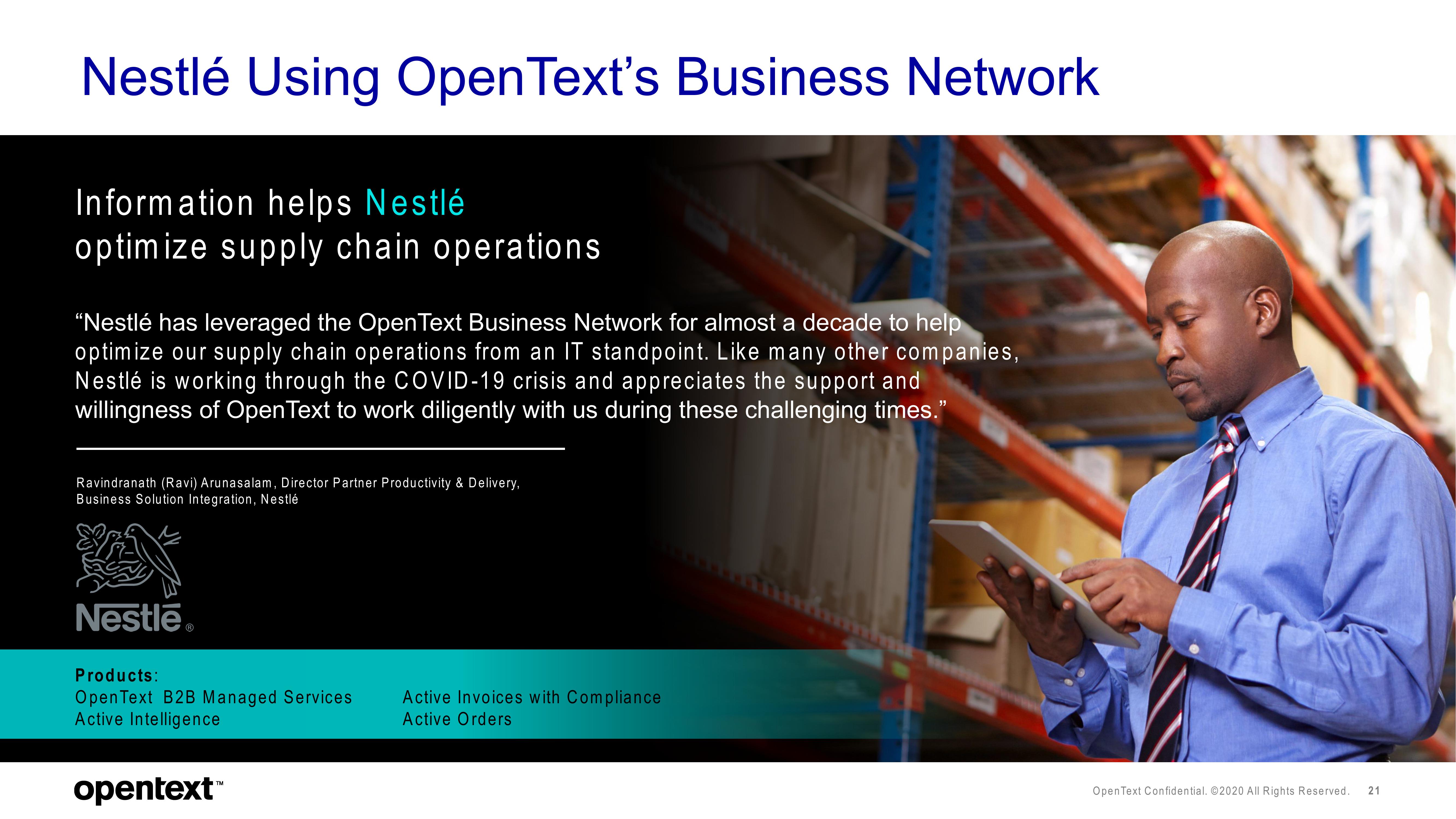 OpenText Investor Presentation Deck slide image #21