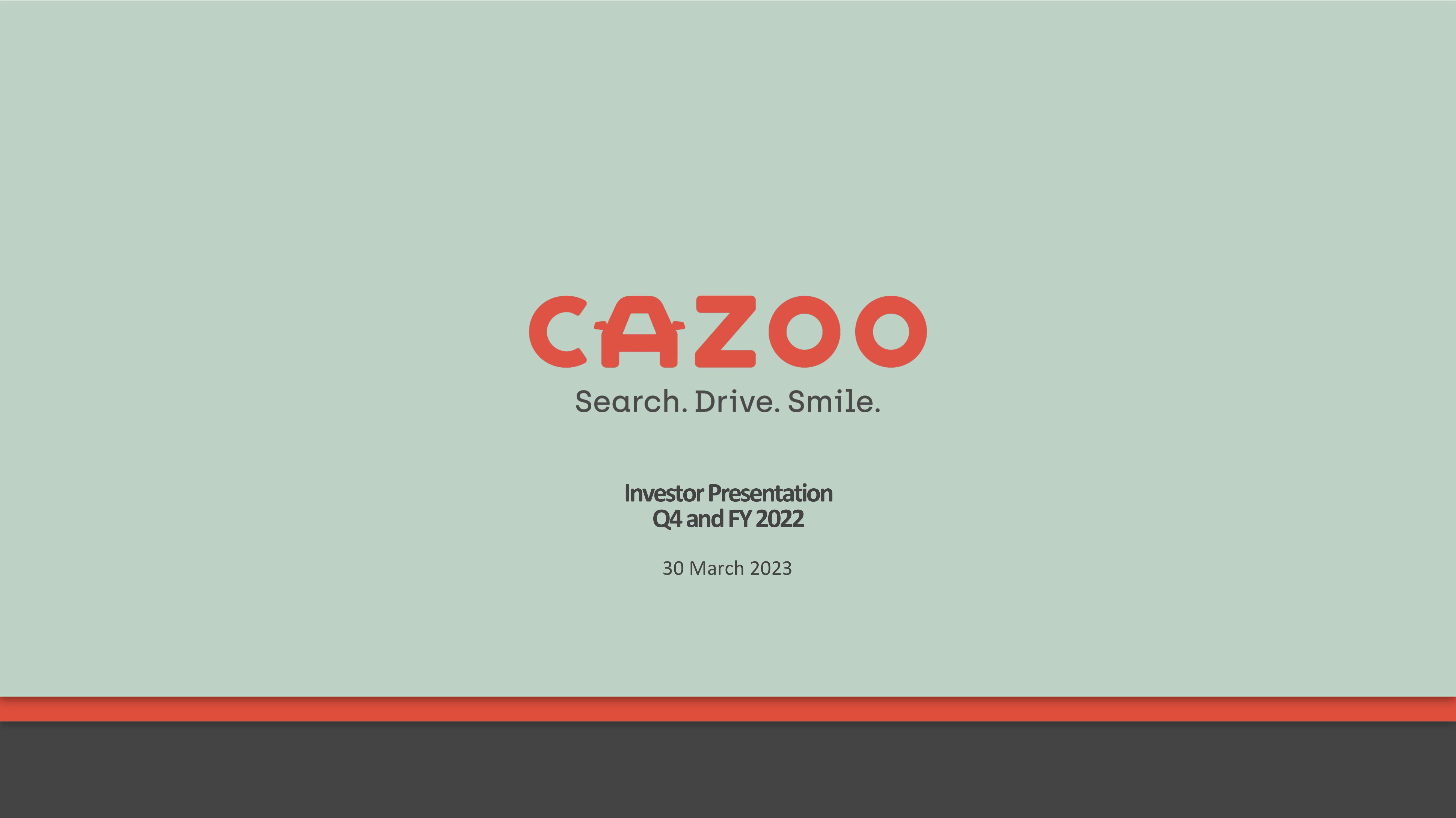 Cazoo Results Presentation Deck image