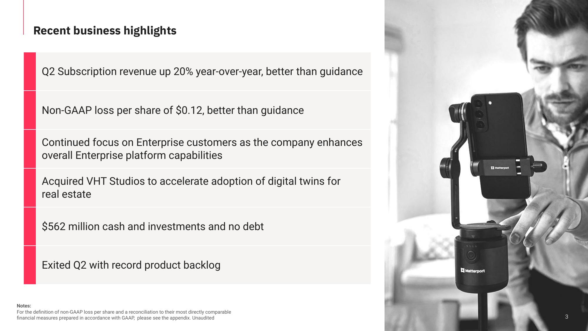 Matterport Results Presentation Deck slide image #3