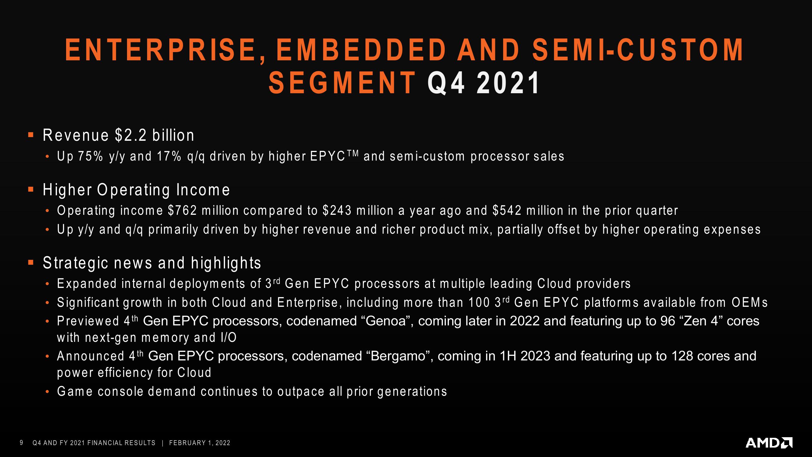 AMD Results Presentation Deck slide image #9