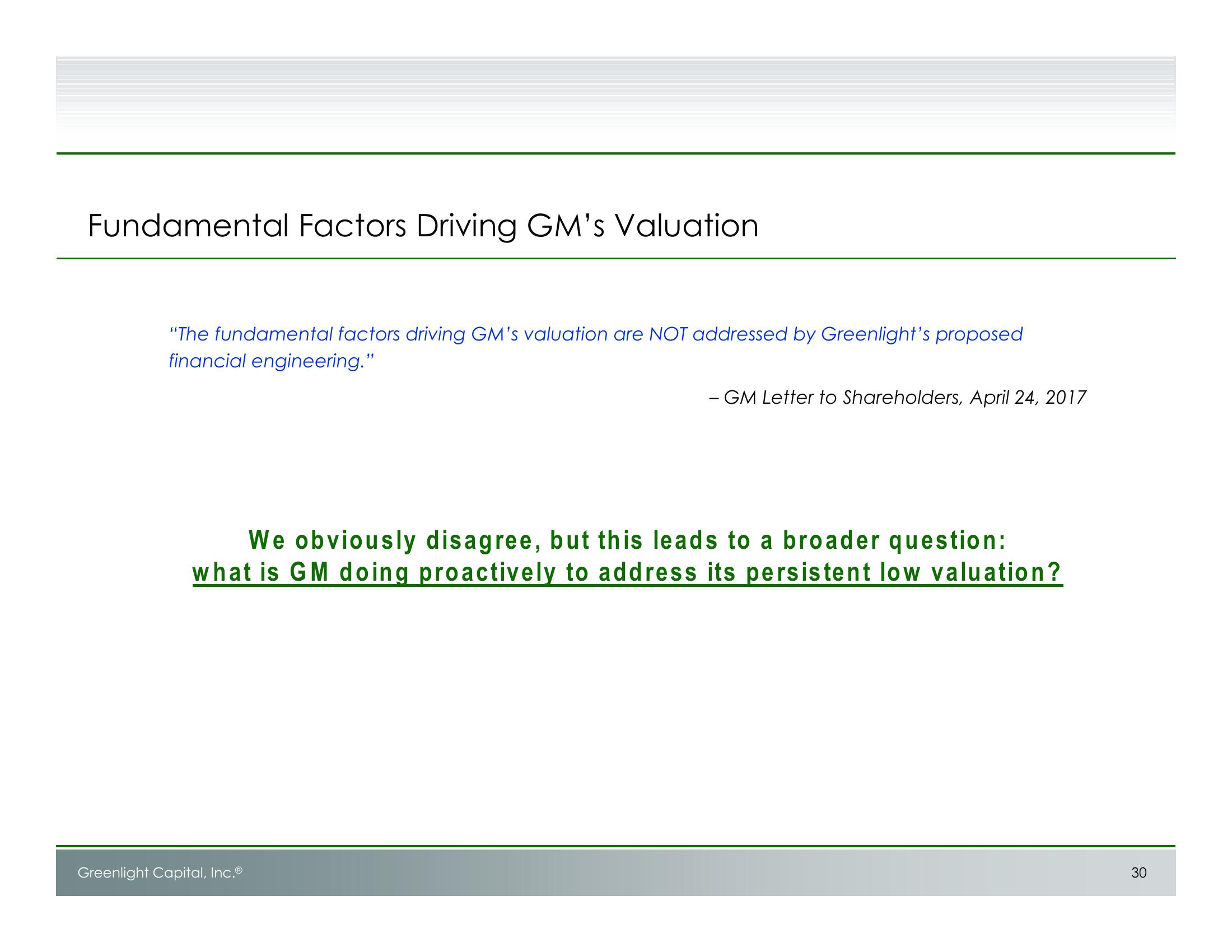 Unlocking Value at GM: Shareholder Presentation slide image #31