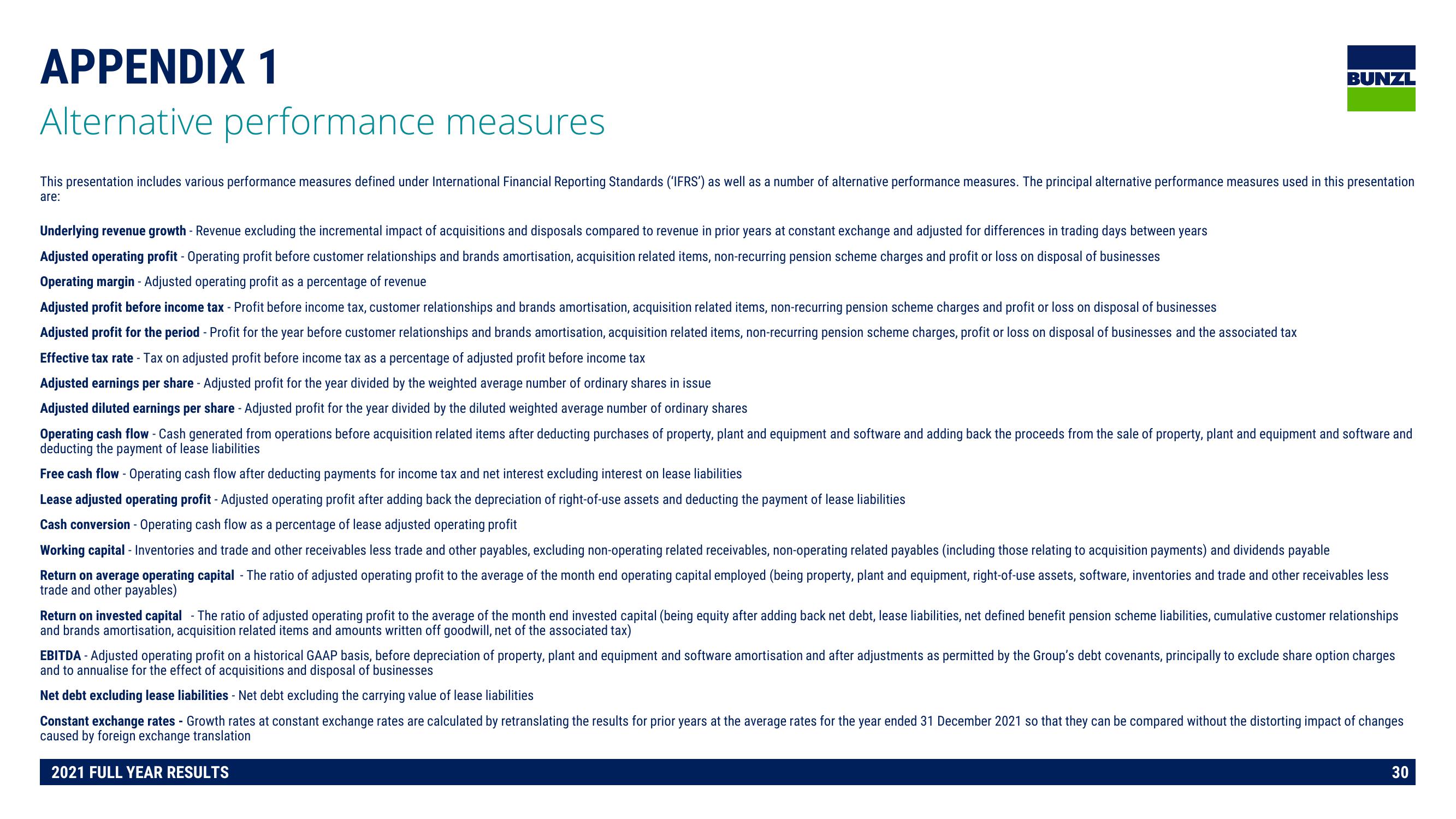 Bunzl Results Presentation Deck slide image #30