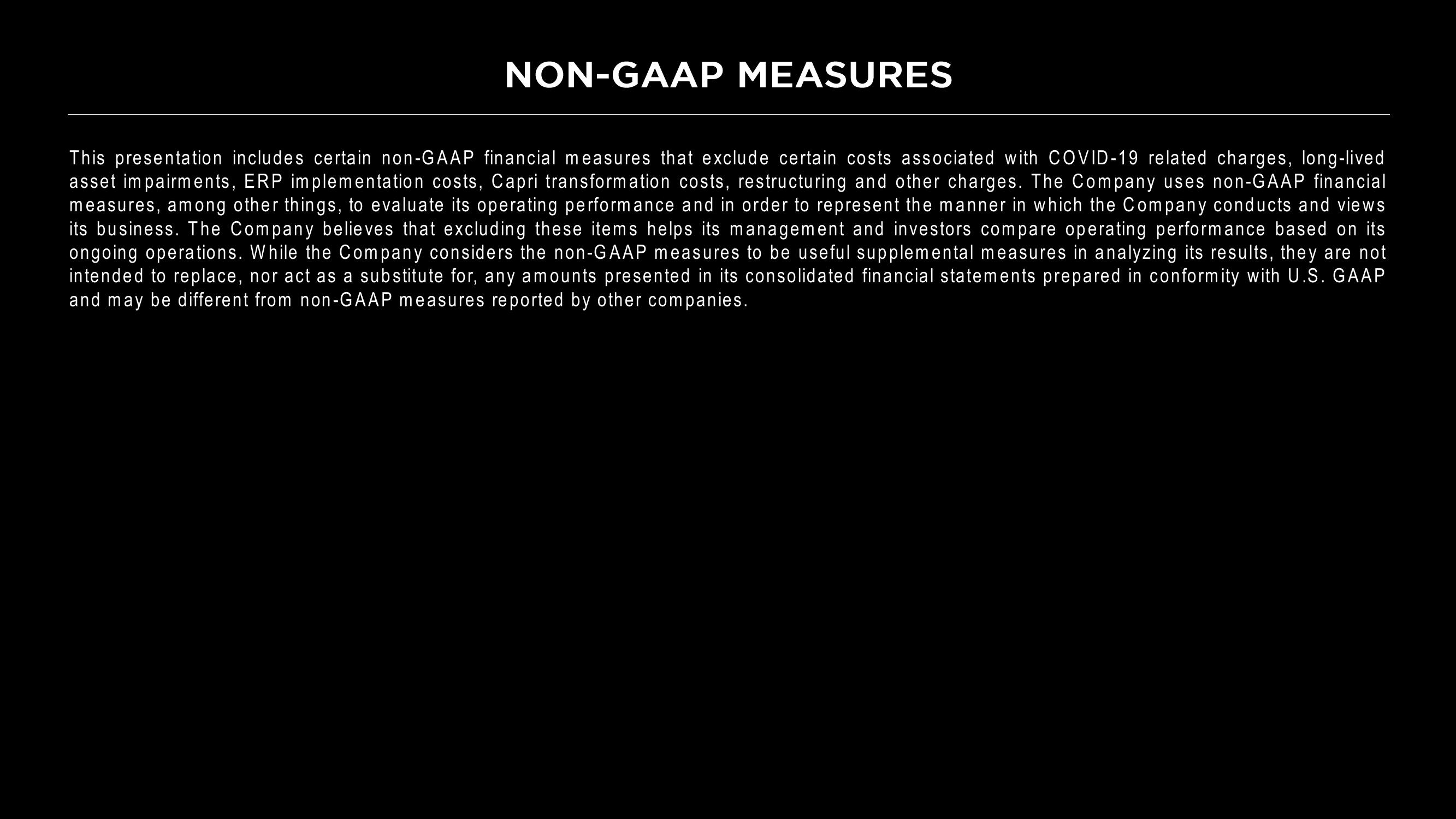 Capri Holdings Results Presentation Deck slide image #11