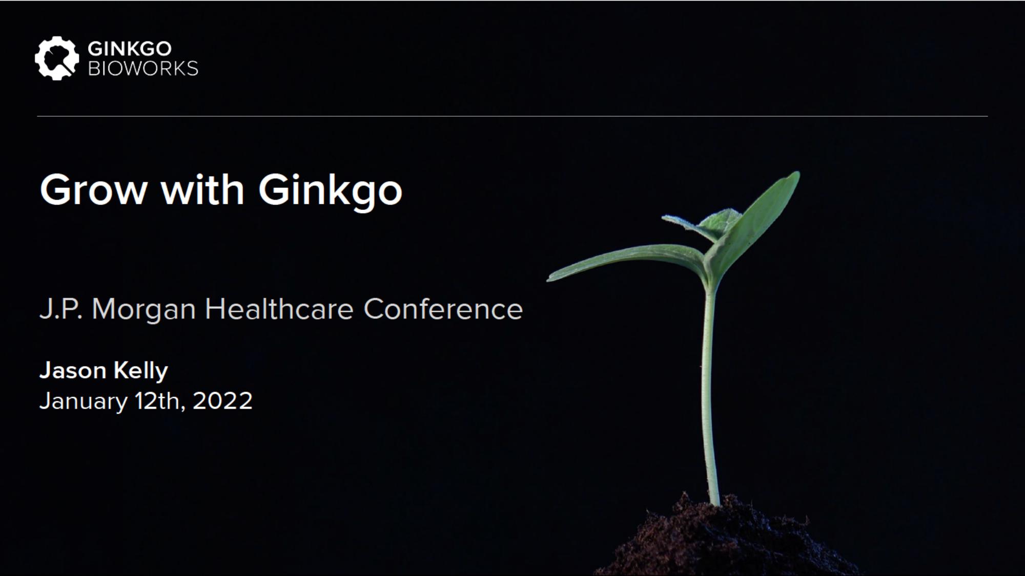 Ginkgo Investor Conference Presentation Deck image