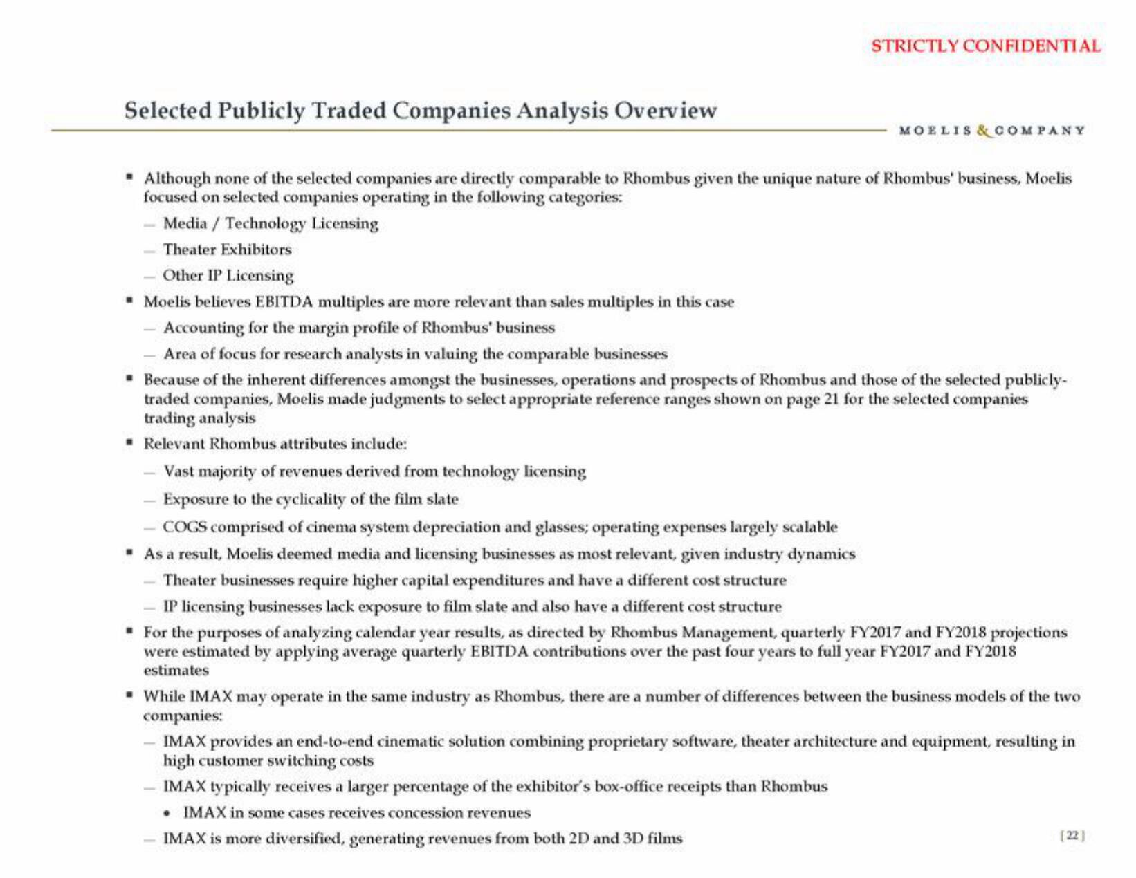 Moelis & Company Investment Banking Pitch Book slide image #23