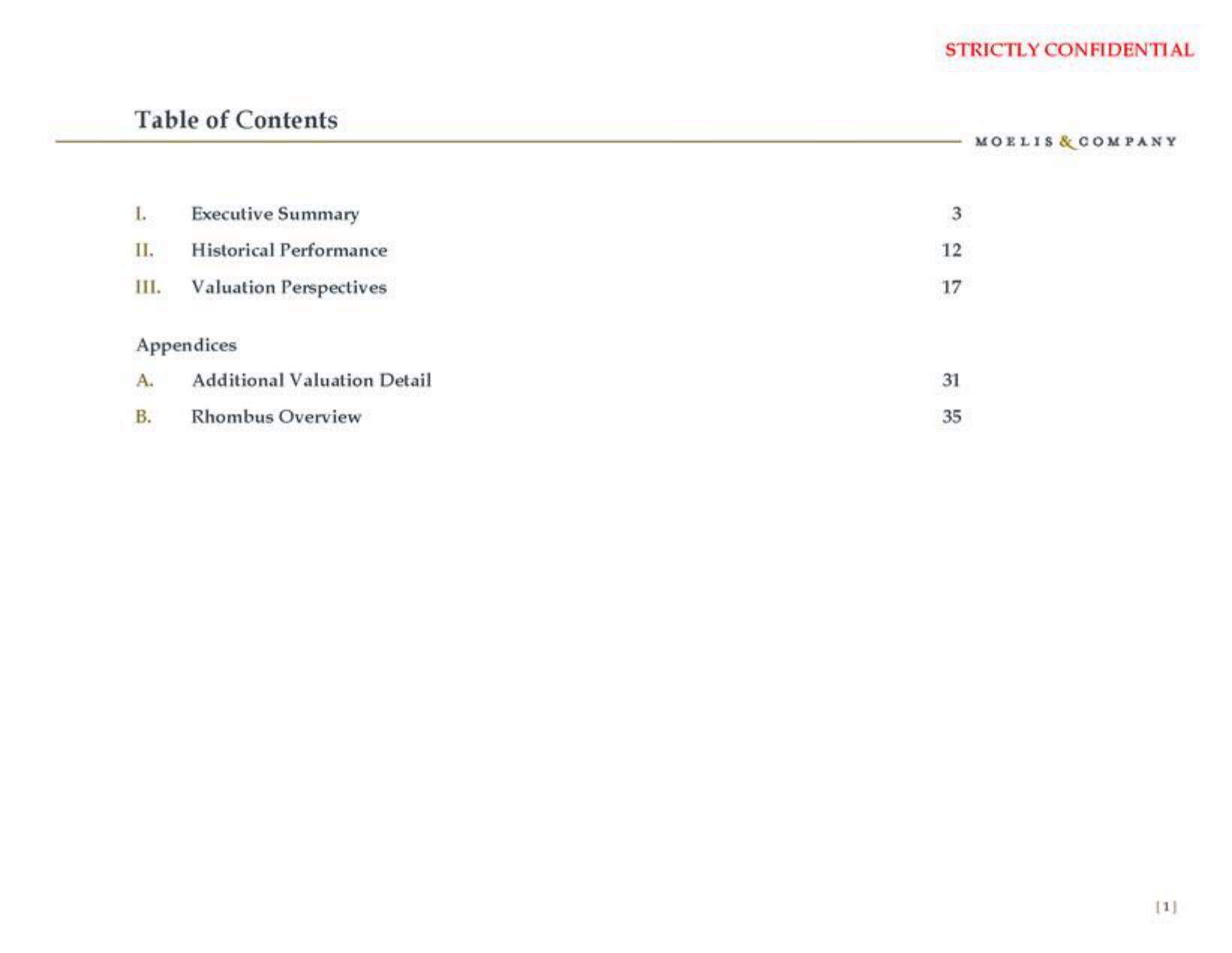 Moelis & Company Investment Banking Pitch Book slide image #2