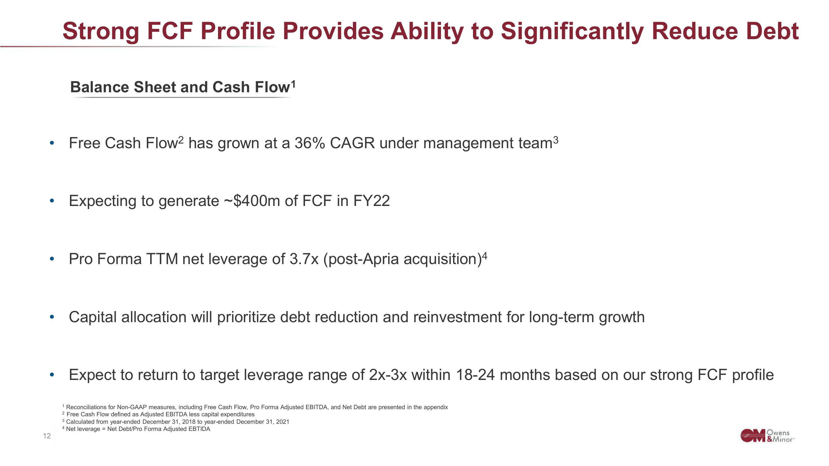 Owens&Minor Investor Conference Presentation Deck slide image #12