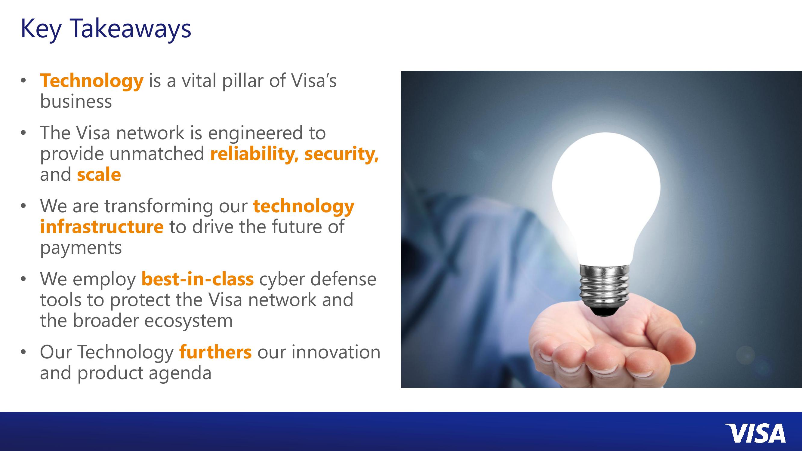 Technology at Visa slide image