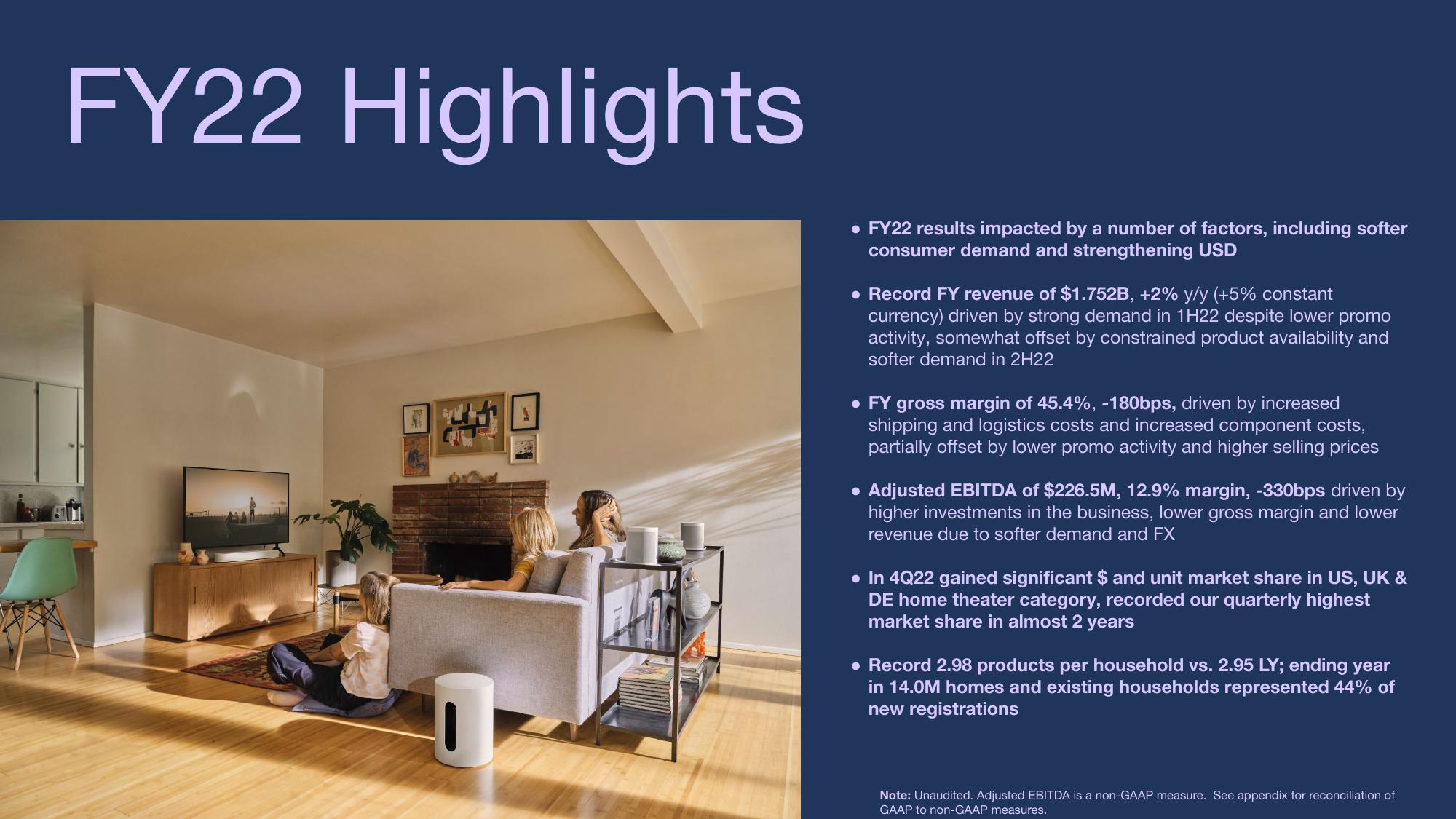 Sonos Results Presentation Deck slide image #3