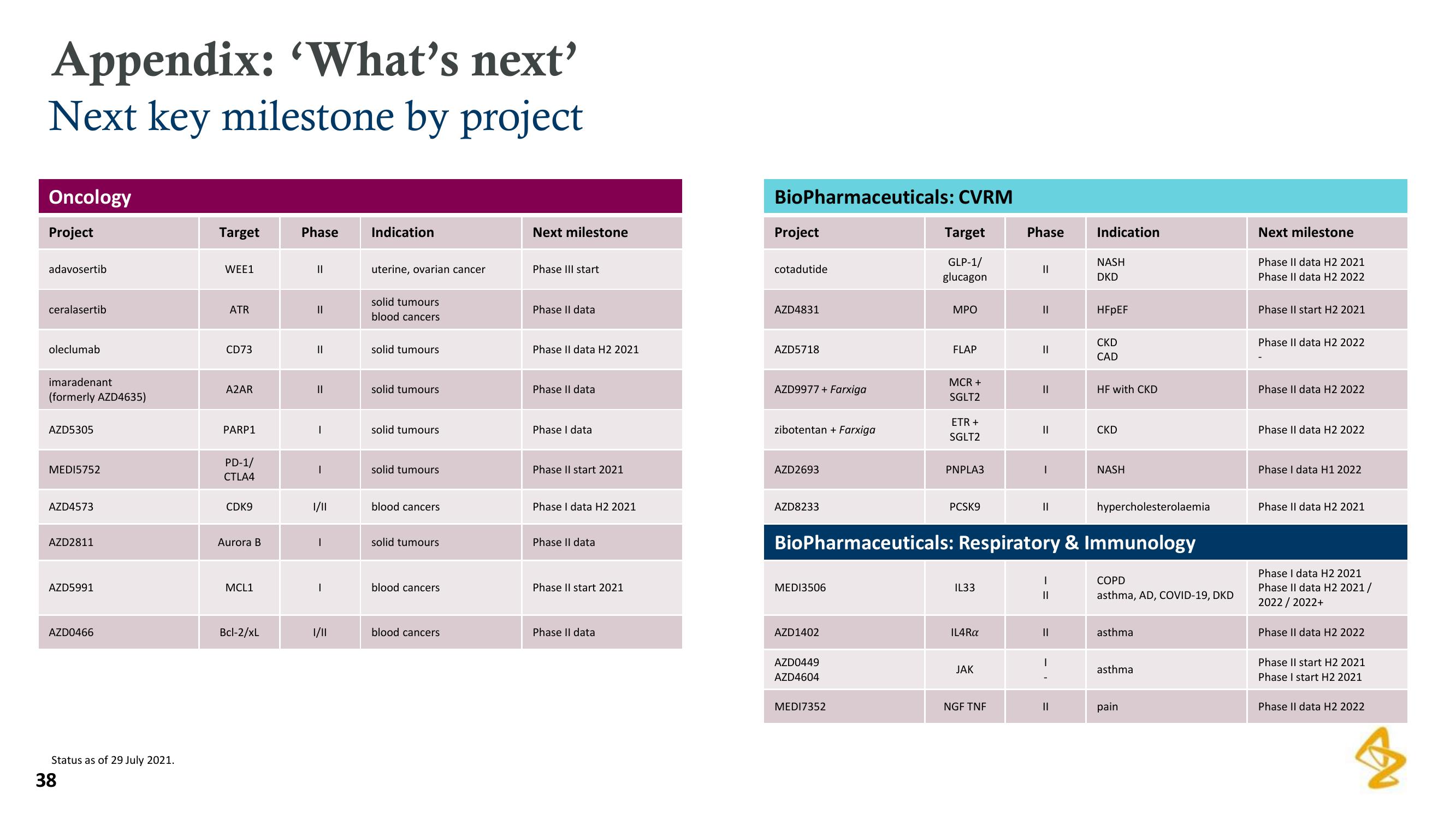 AstraZeneca Results Presentation Deck slide image #38