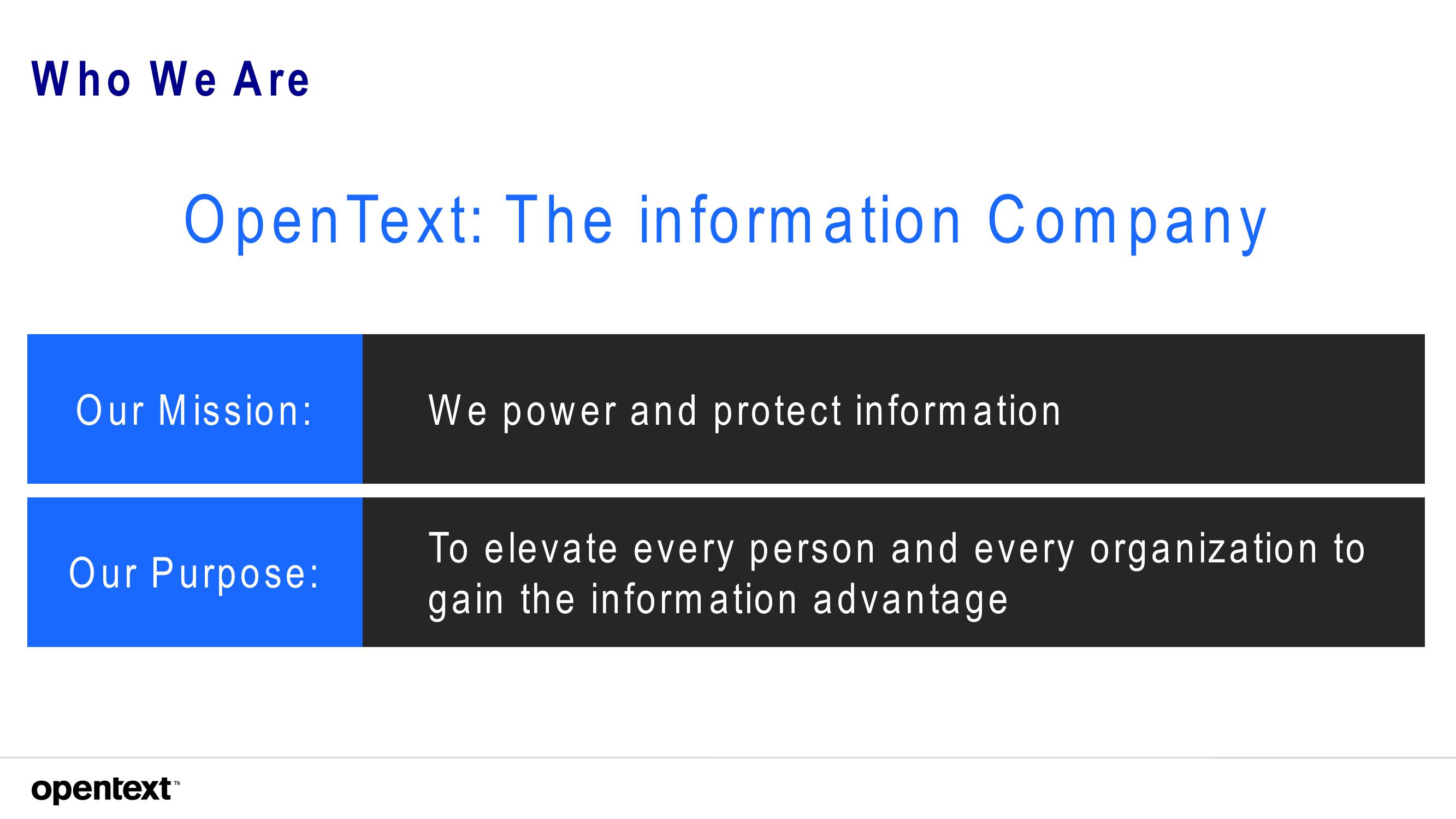 OpenText Investor Presentation Deck slide image #15