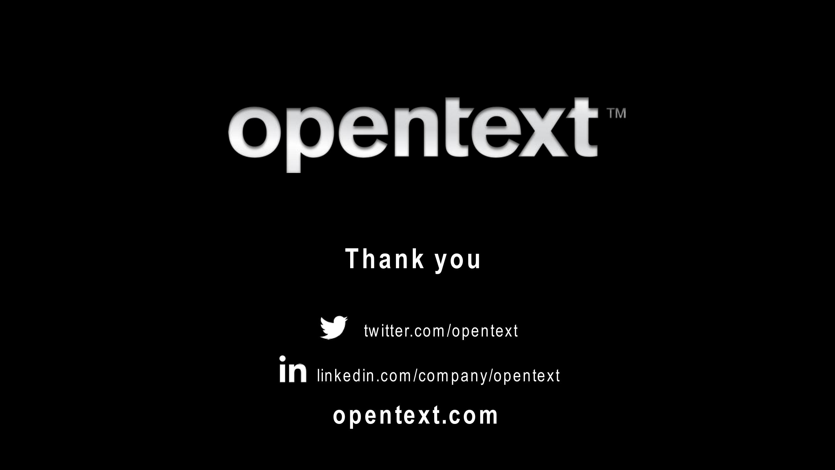 OpenText Investor Presentation Deck slide image #36