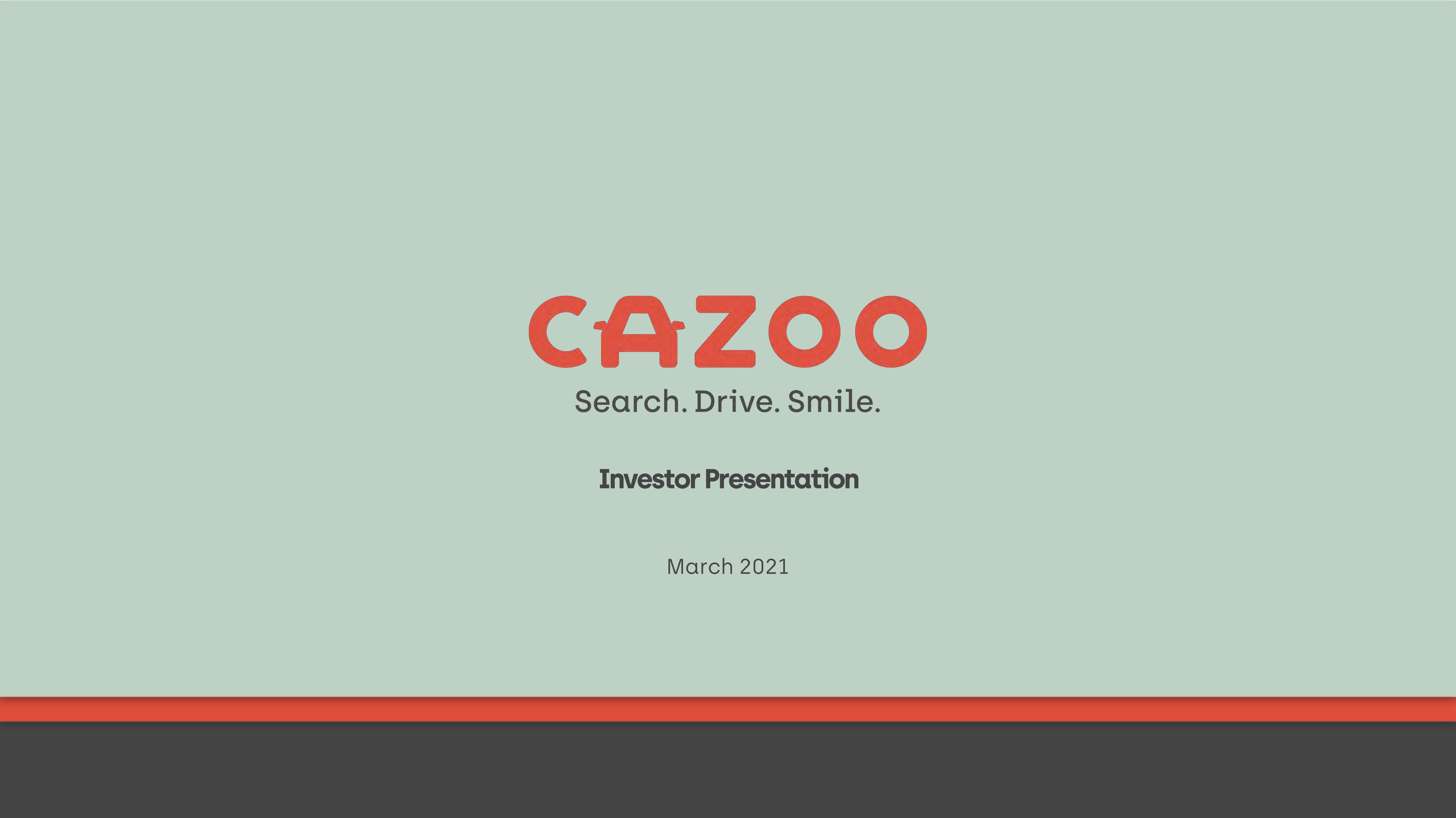 Cazoo SPAC Presentation Deck image