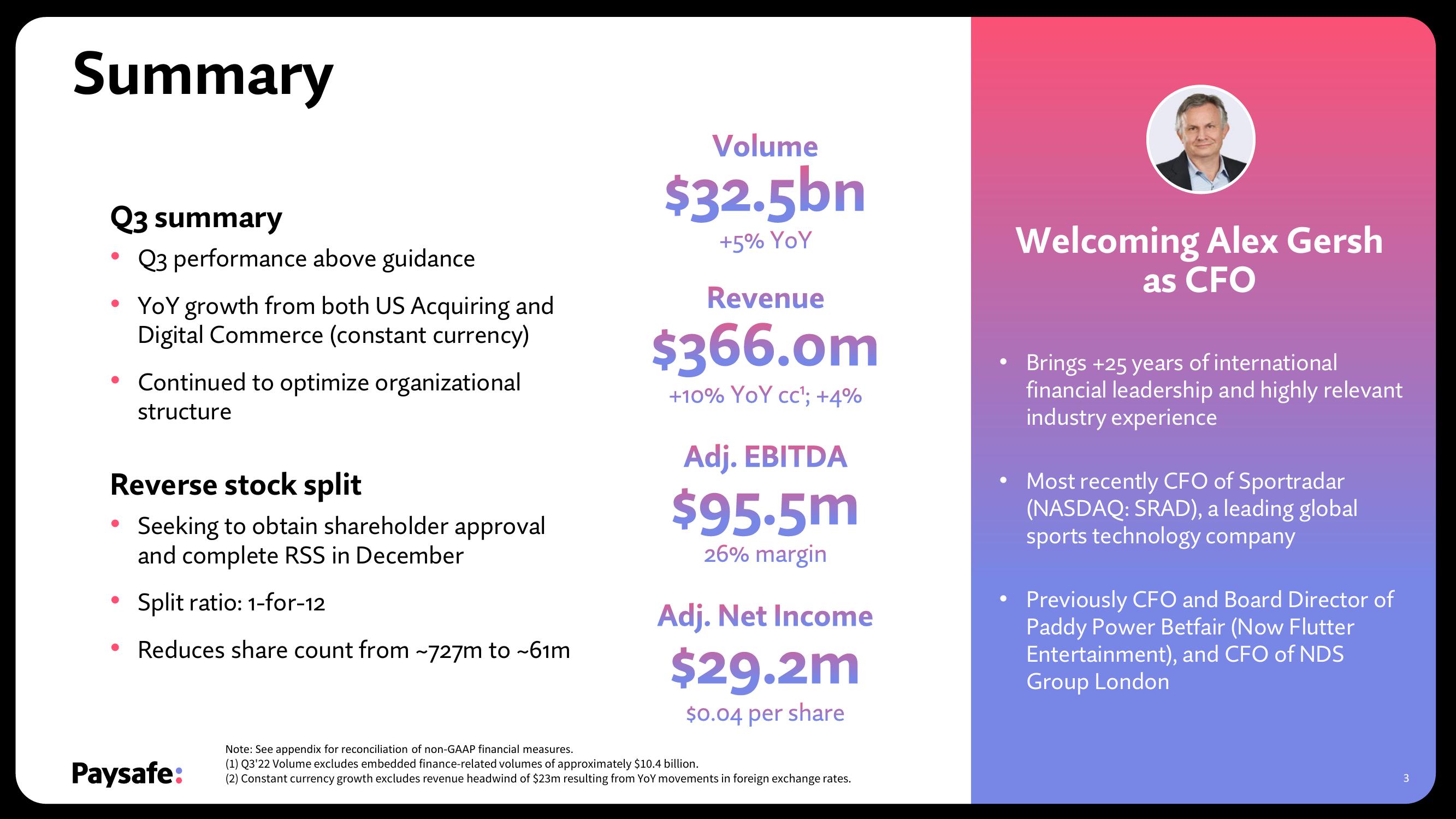 Paysafe Results Presentation Deck slide image #3