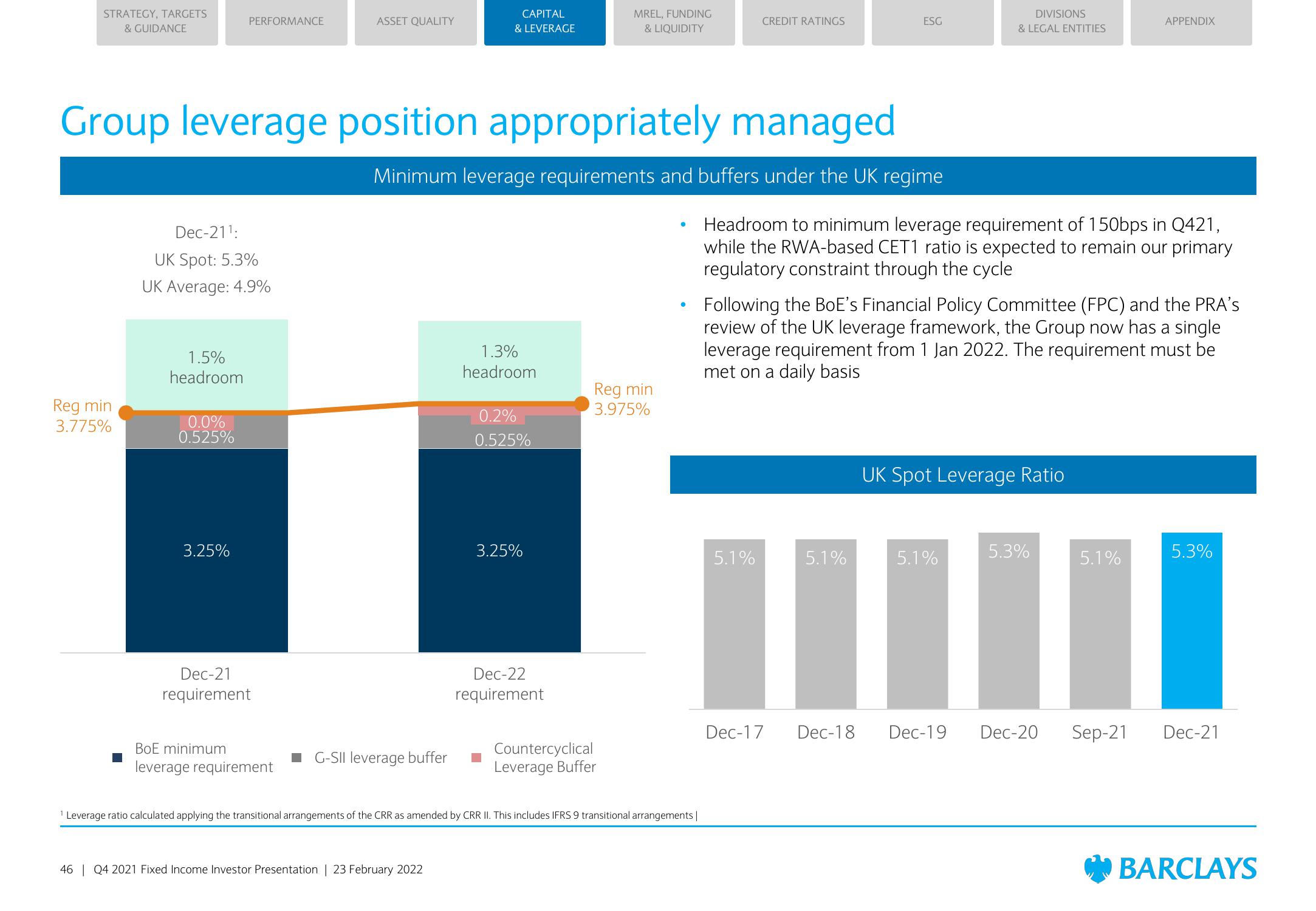 Barclays Credit Presentation Deck slide image #46