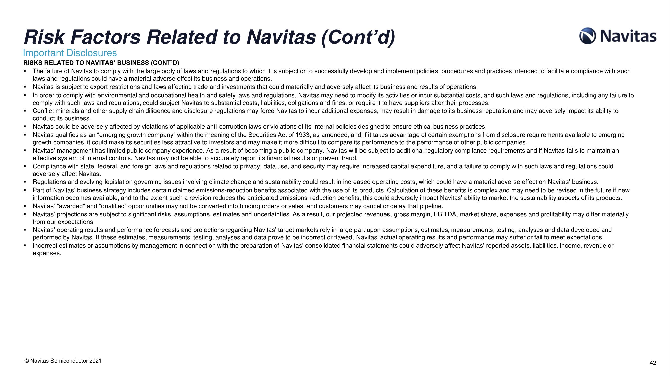 Navitas SPAC Presentation Deck slide image #43