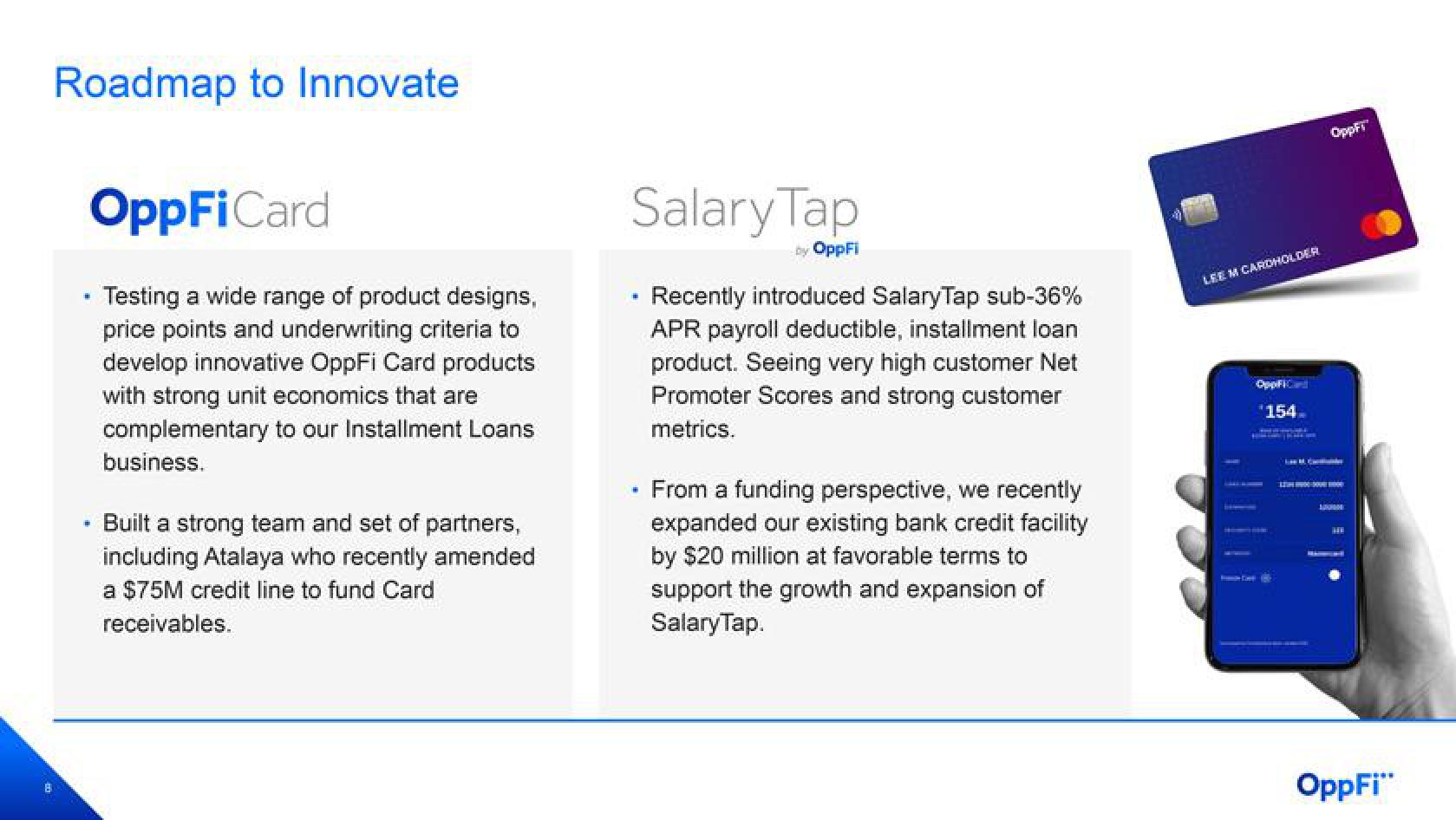 OppFi Results Presentation Deck slide image #9