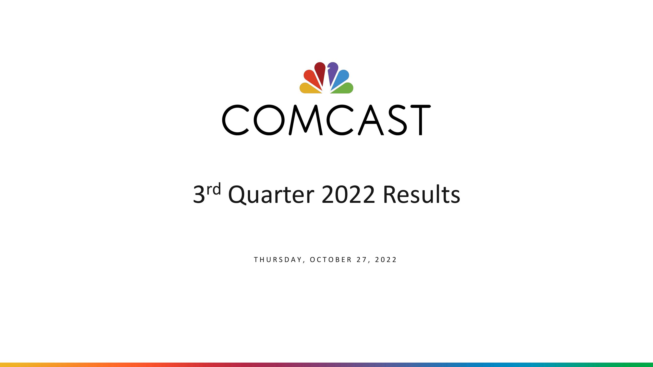 Comcast Results Presentation Deck image