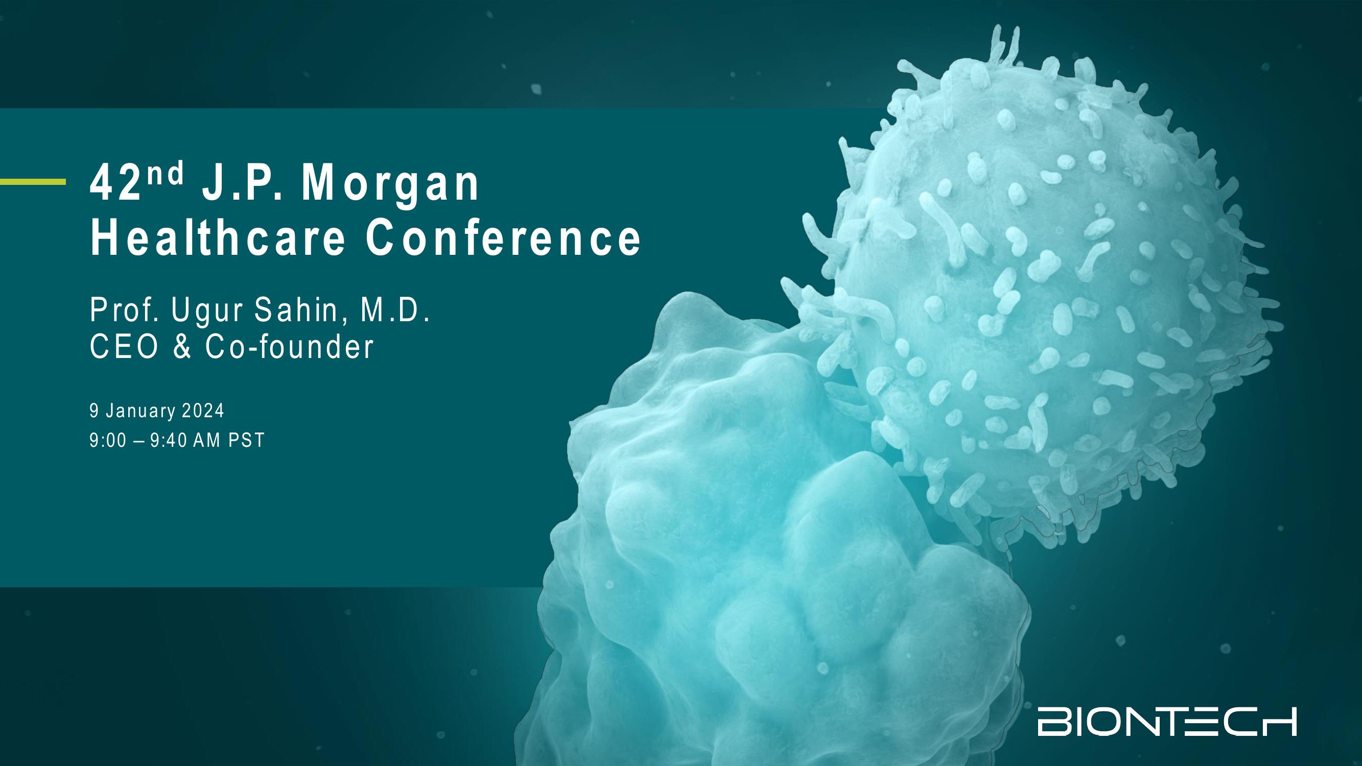 42nd J.P. Morgan Healthcare Conference image