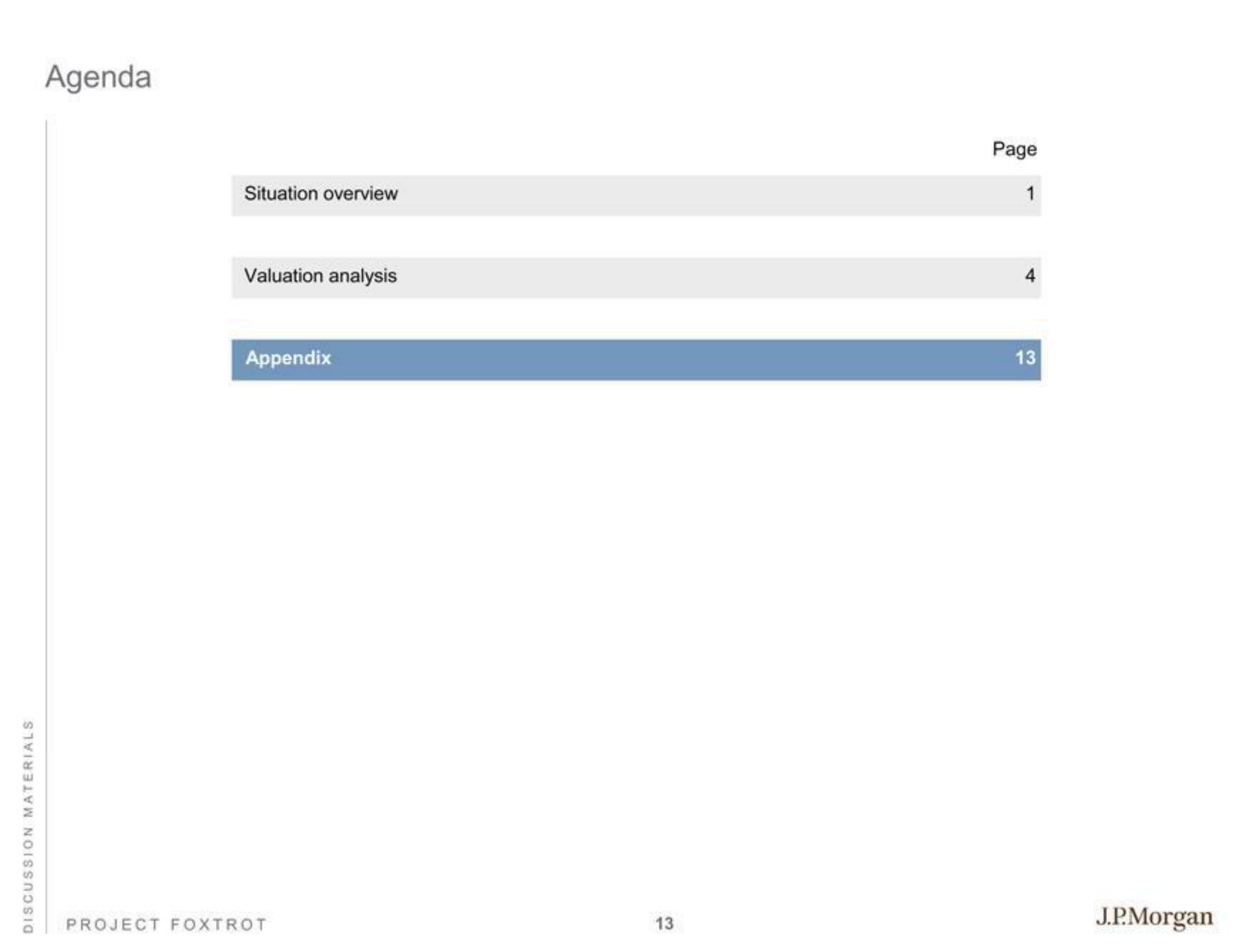 J.P.Morgan Investment Banking Pitch Book slide image #15