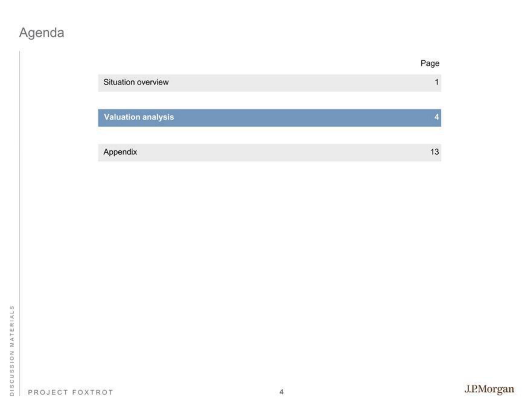 J.P.Morgan Investment Banking Pitch Book slide image #6