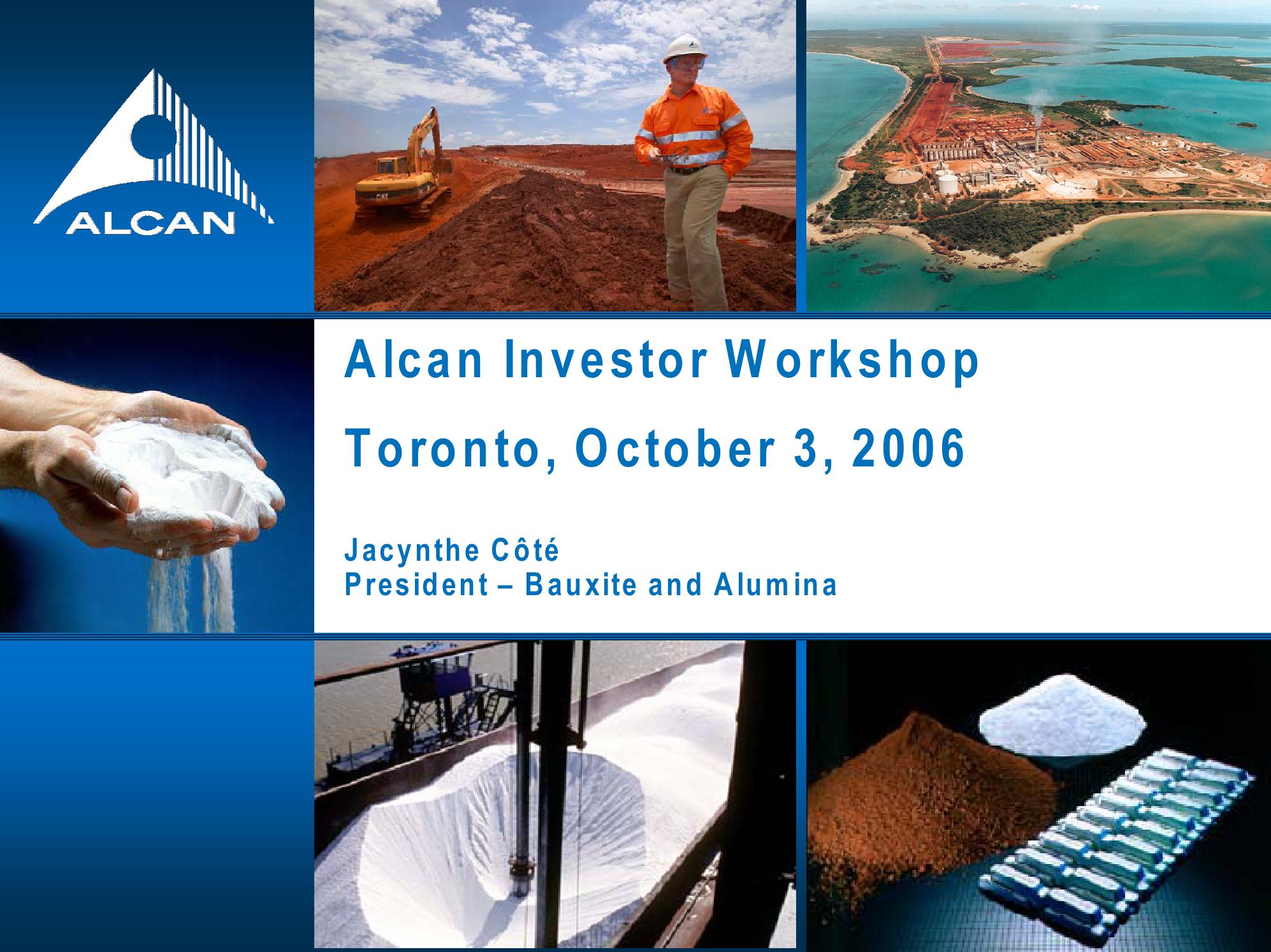 Alcan Investor Workshop image