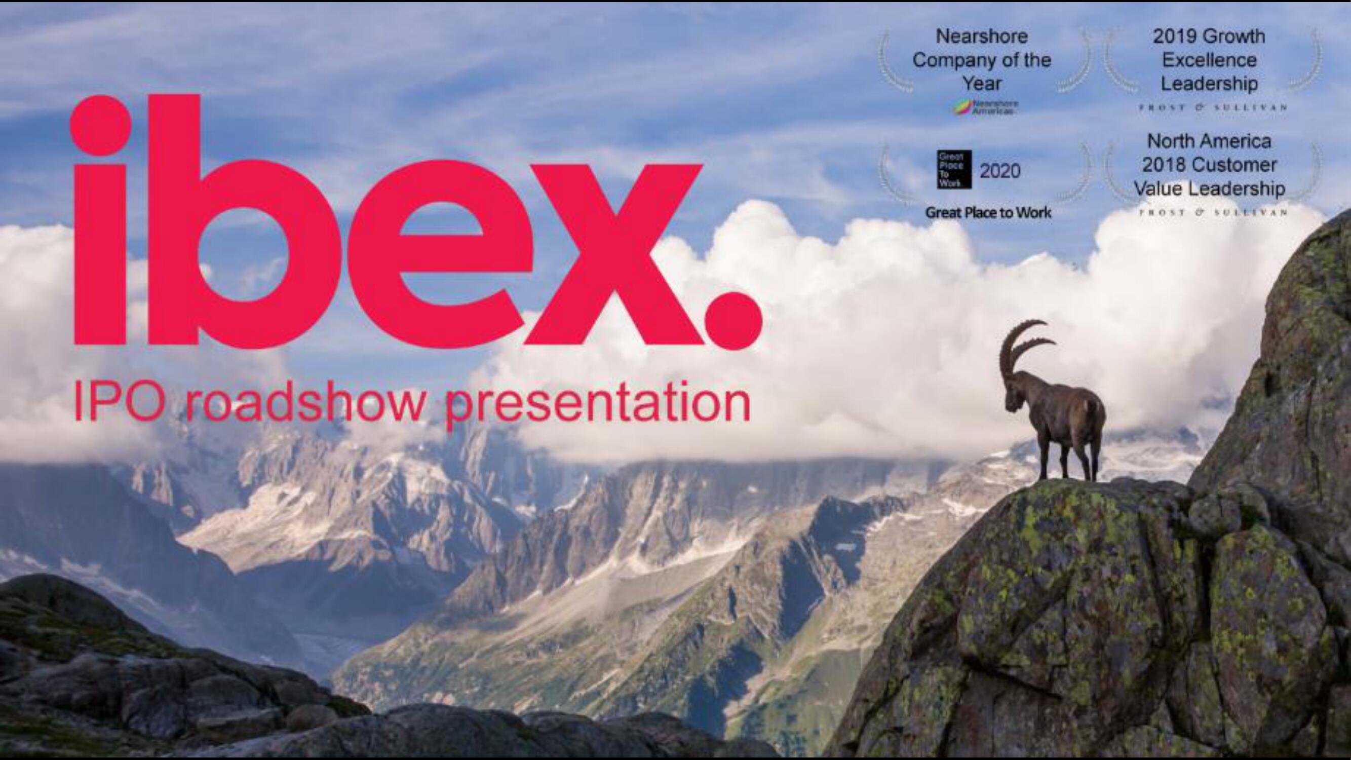 IBEX IPO Presentation Deck image