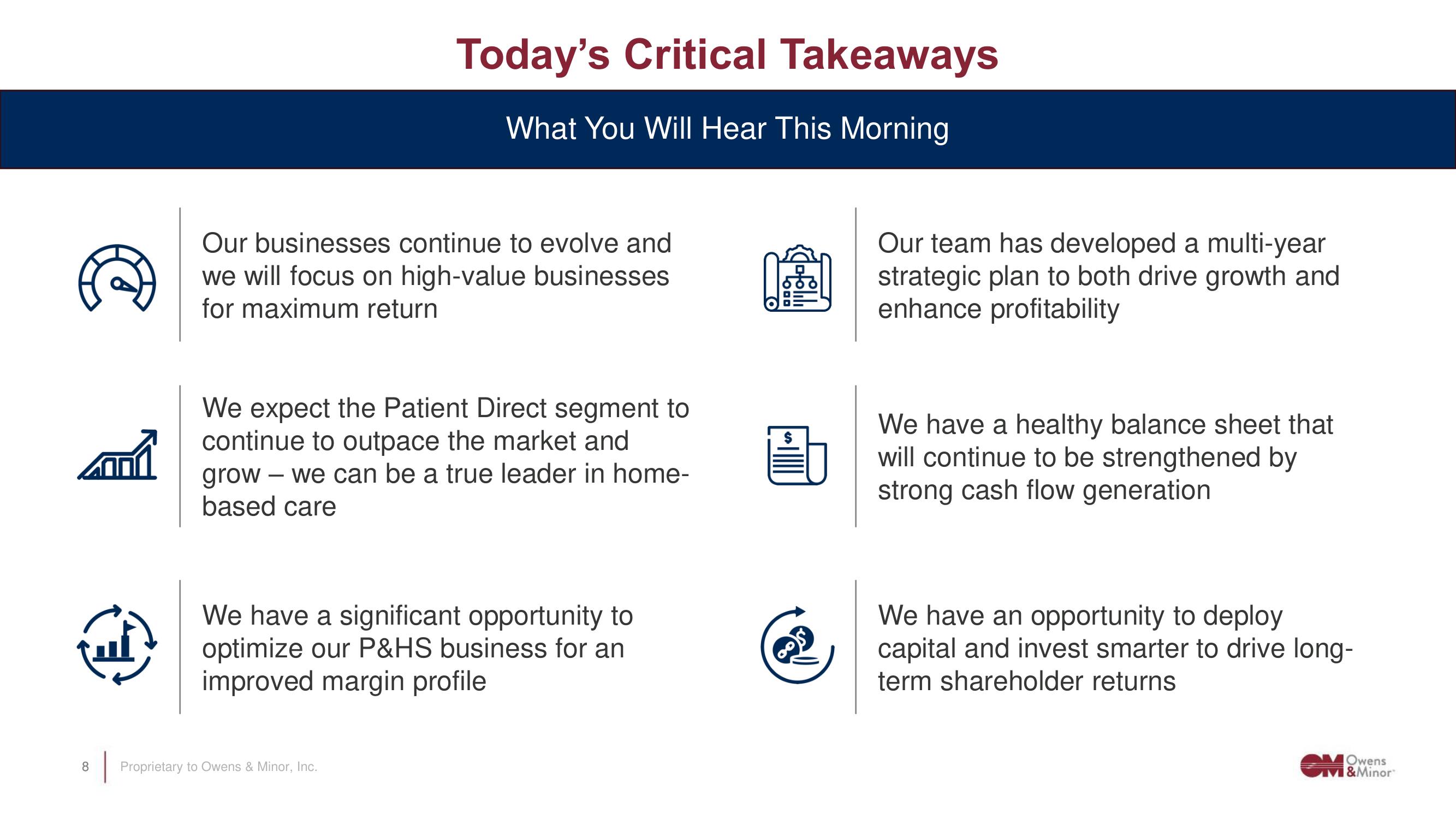 Owens&Minor Investor Day Presentation Deck slide image #8