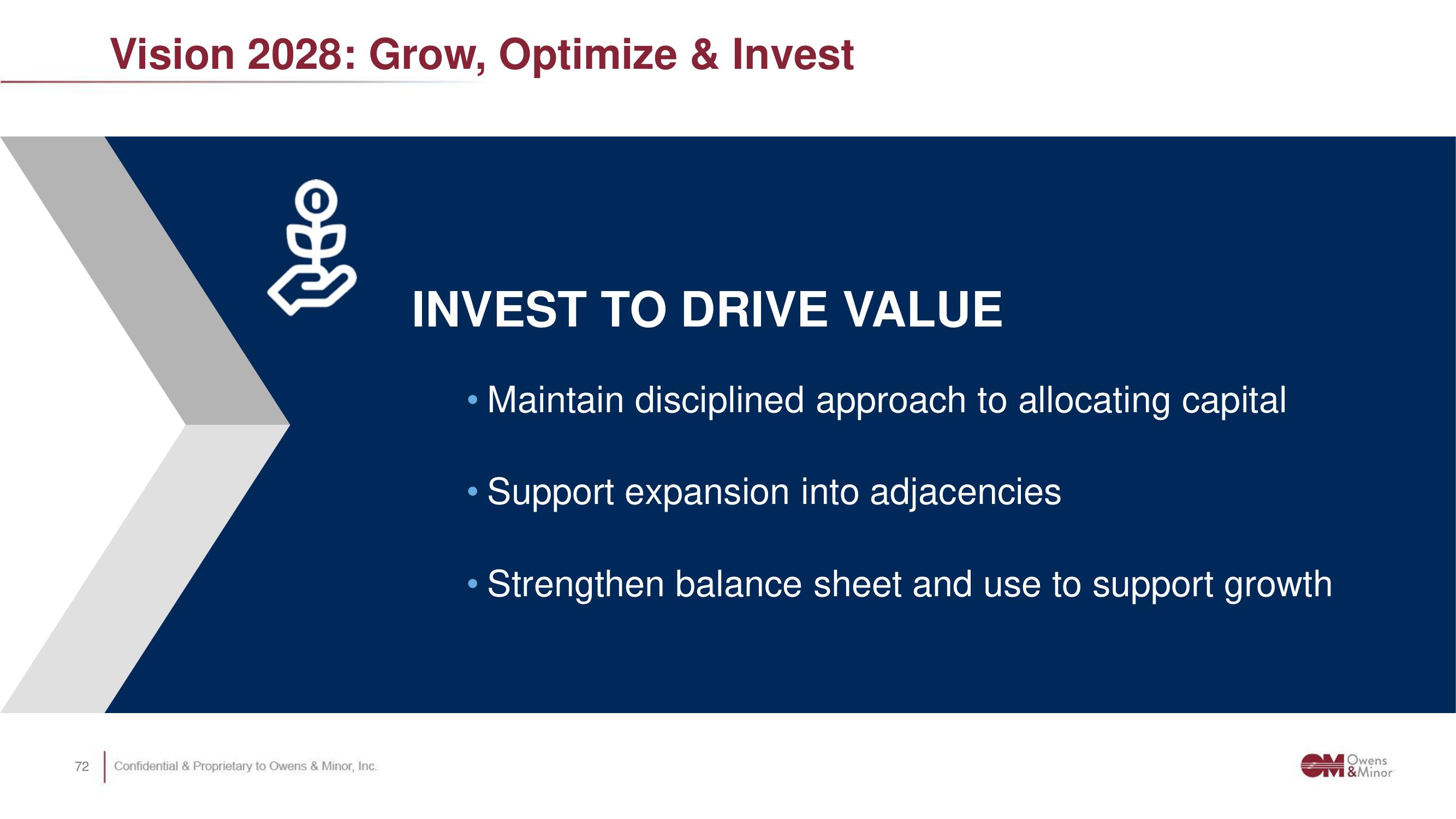 Owens&Minor Investor Day Presentation Deck slide image #72