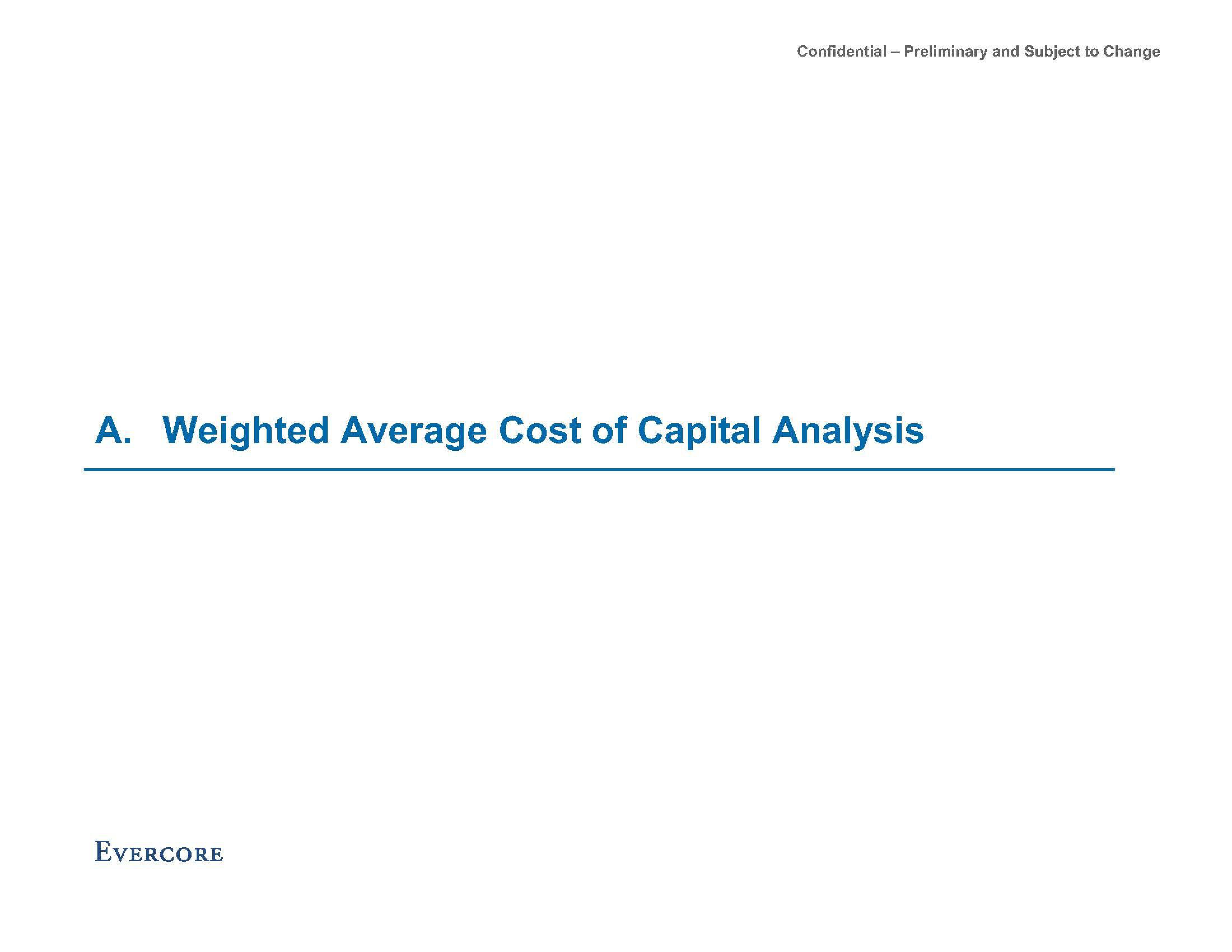 Evercore Investment Banking Pitch Book slide image #27