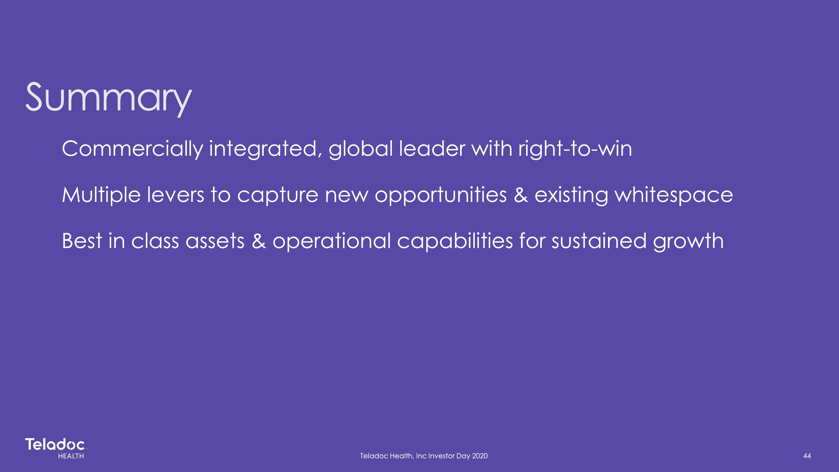 Teladoc Investor Day Presentation Deck slide image #44