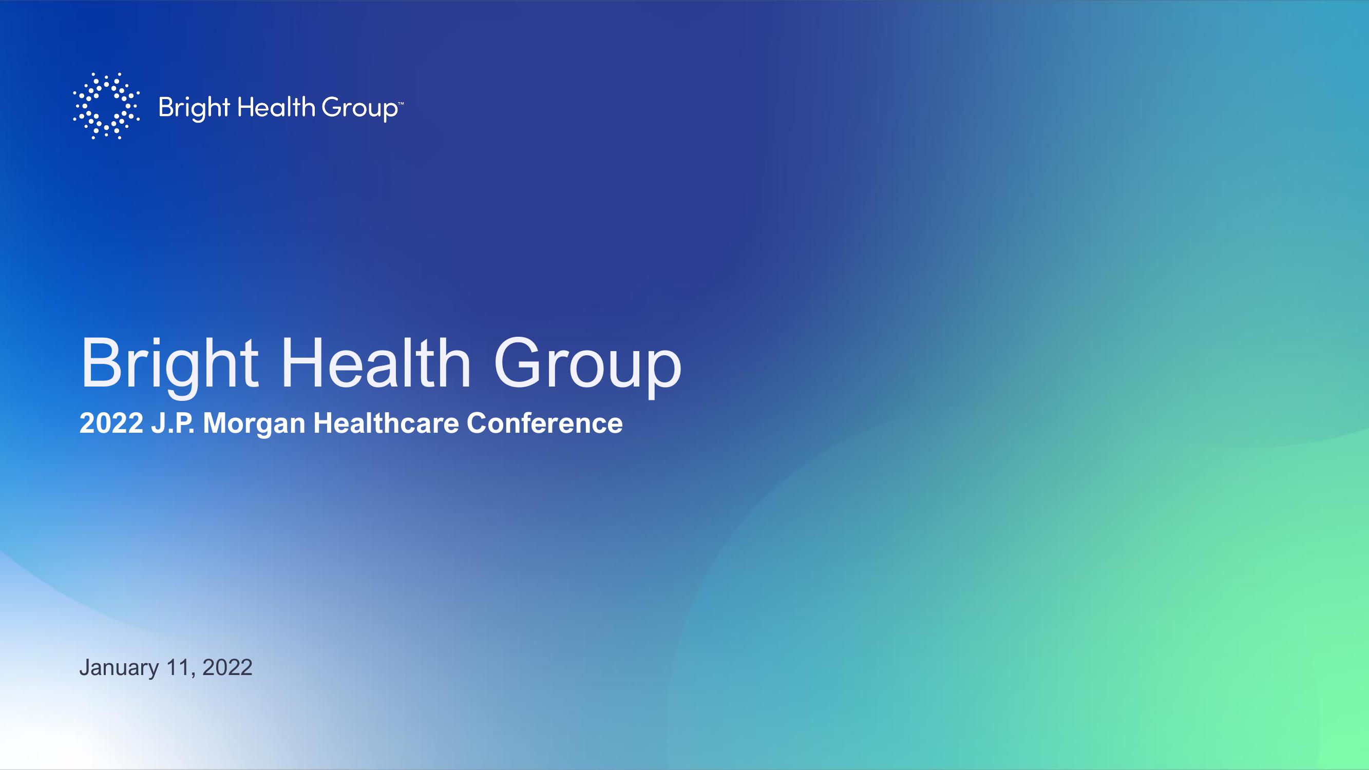 Bright Health Group Investor Presentation Deck image