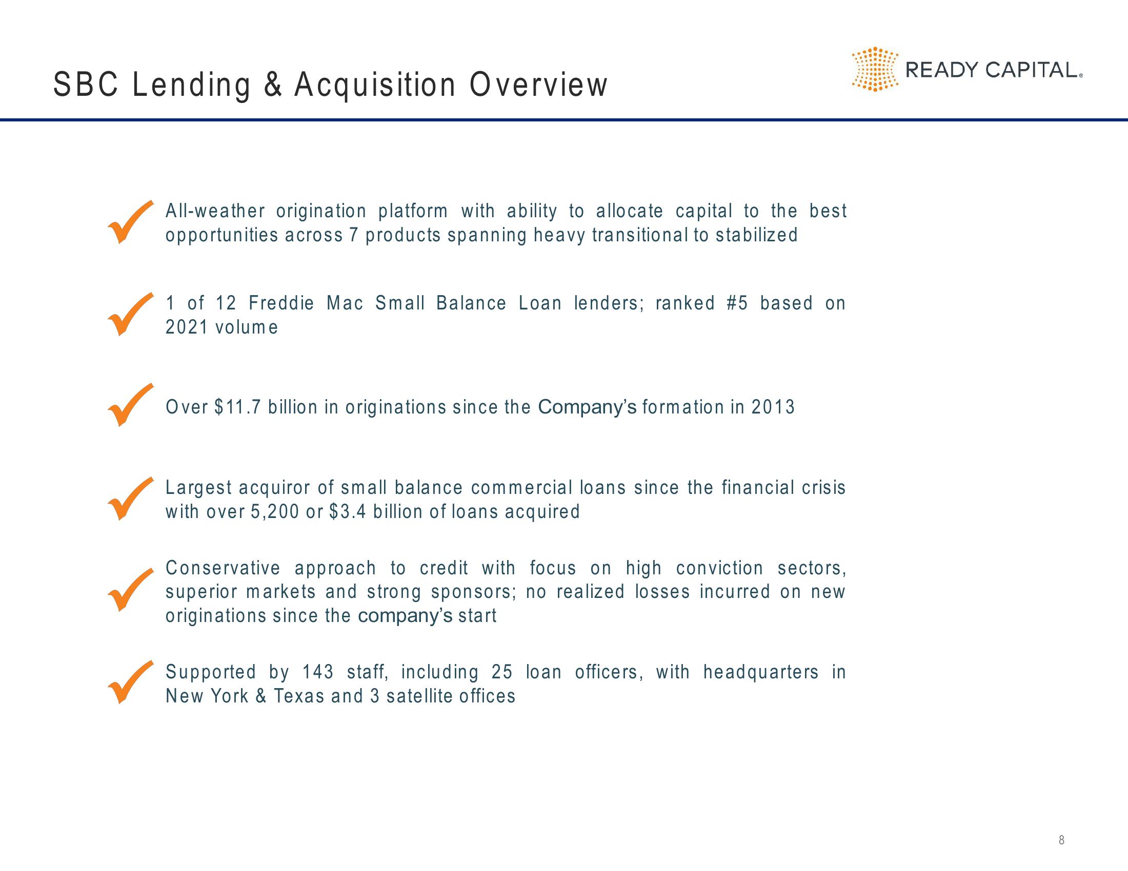 Ready Capital Investor Presentation Deck slide image #8