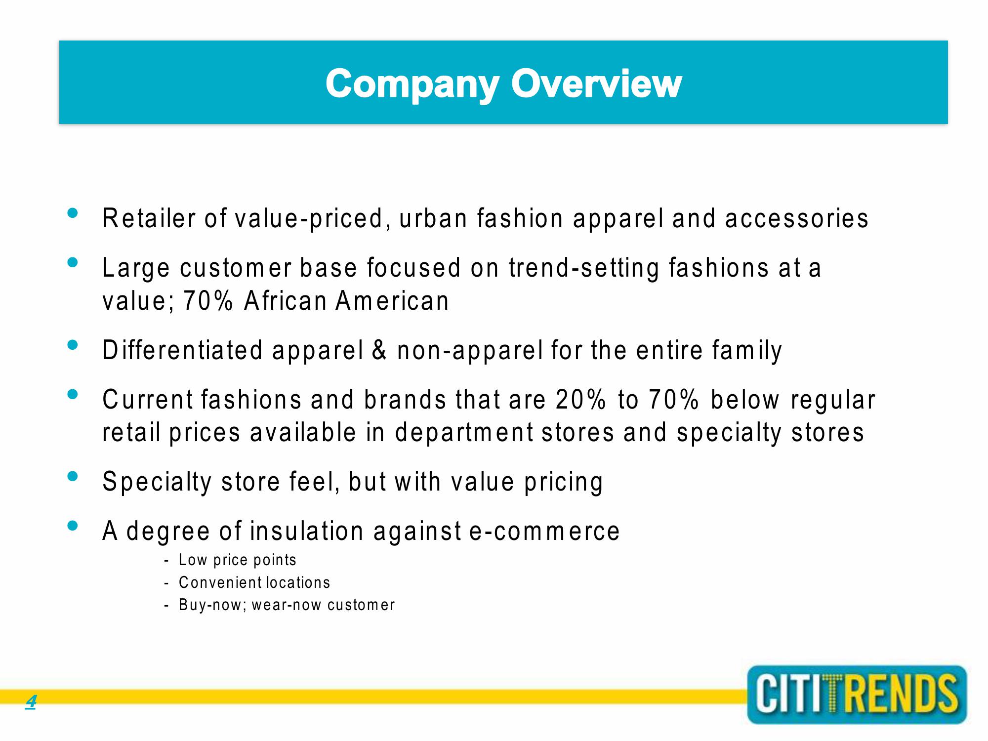 Citi Trends Company Presentation slide image #4