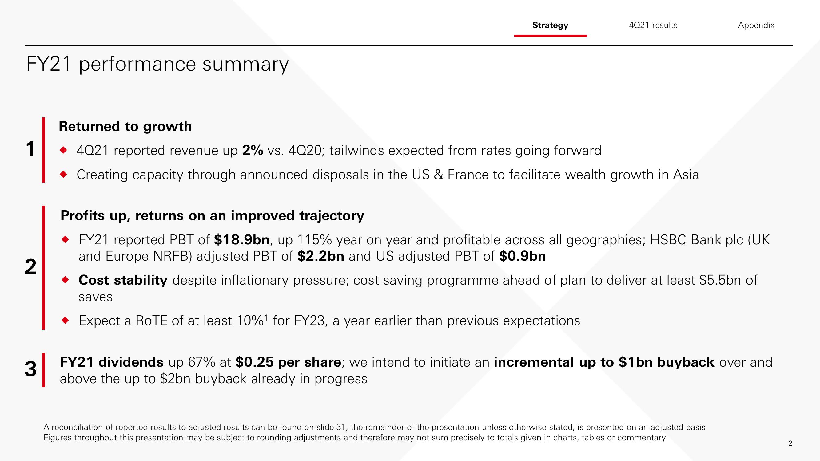 HSBC Results Presentation Deck slide image #3