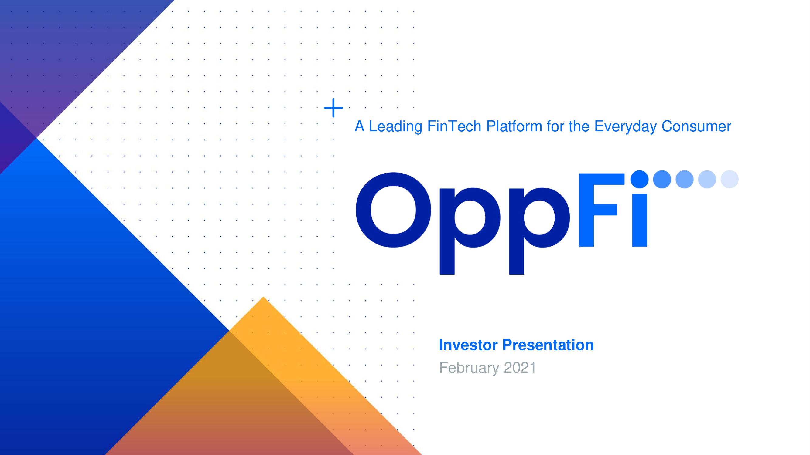 OppFi SPAC Presentation Deck image